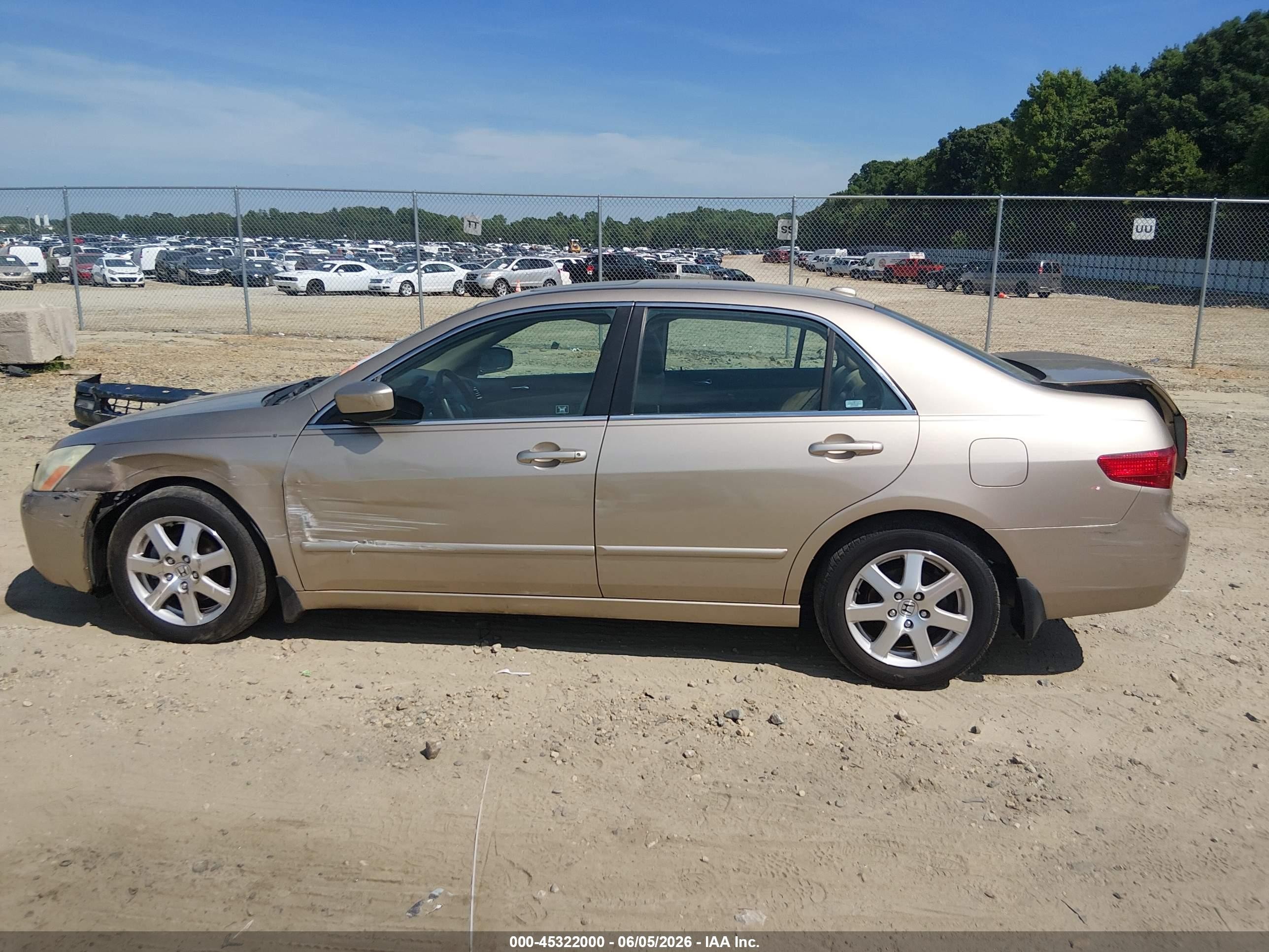 2005 Honda Accord 3.0 Ex Champagne vin: 1HGCM66565A070676