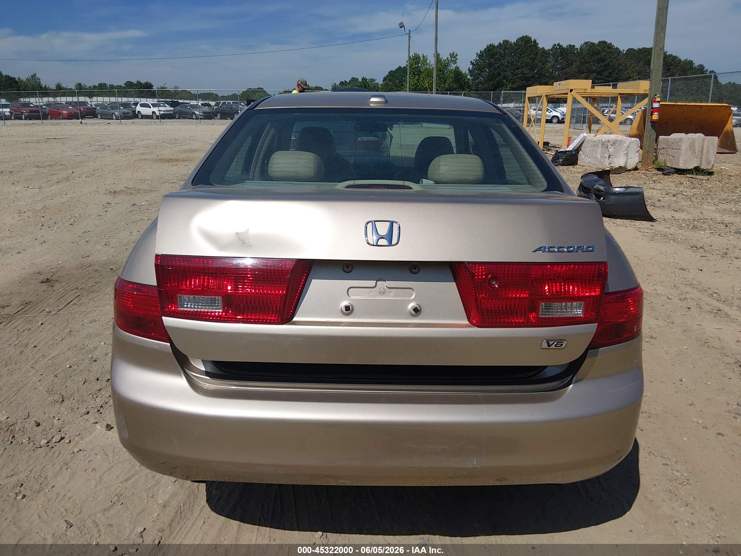 2005 Honda Accord 3.0 Ex Champagne vin: 1HGCM66565A070676