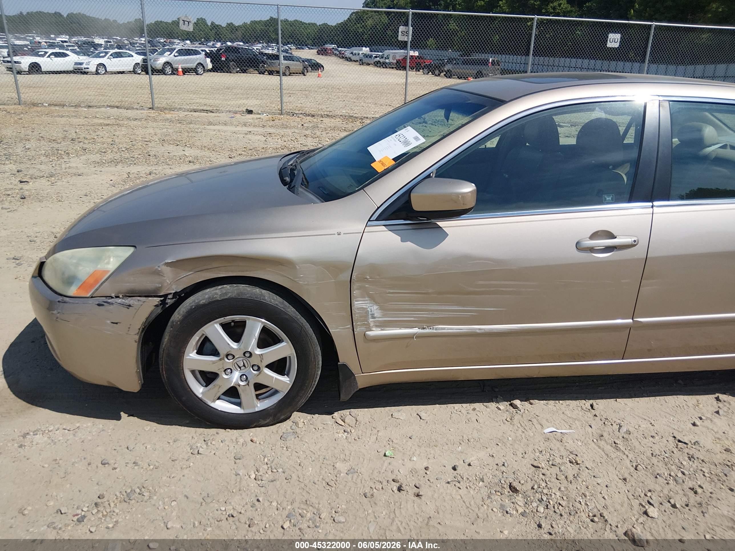 2005 Honda Accord 3.0 Ex Champagne vin: 1HGCM66565A070676