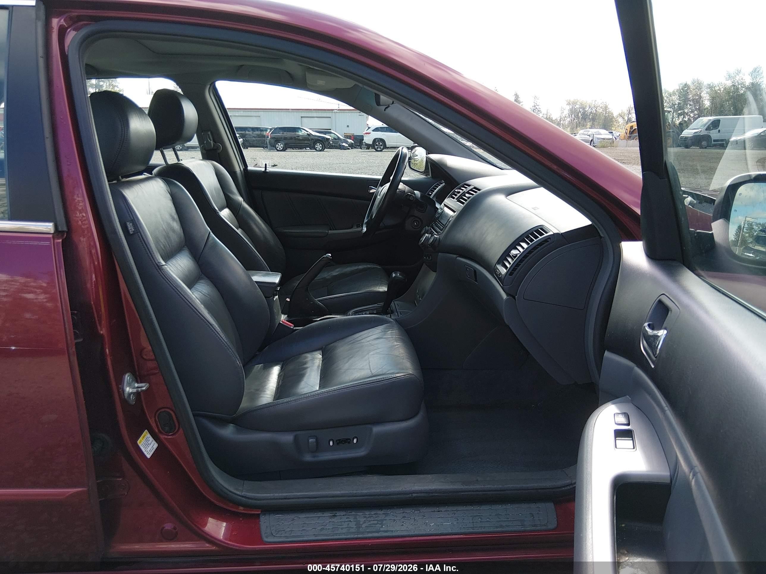 2005 Honda Accord 3.0 Ex Maroon vin: 1HGCM66565A073416