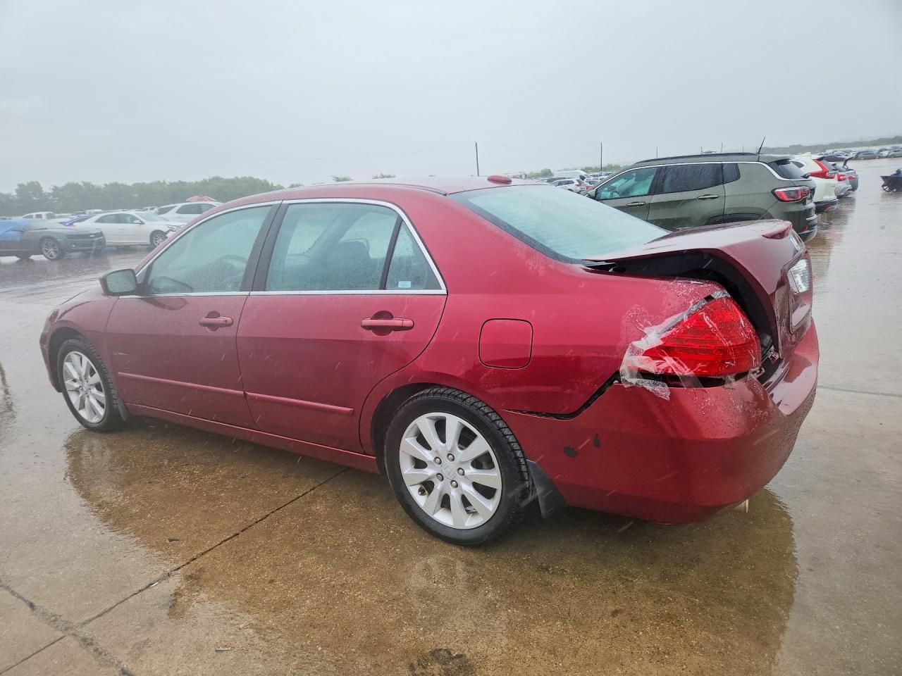 2006 Honda Accord Ex Red vin: 1HGCM66566A002301