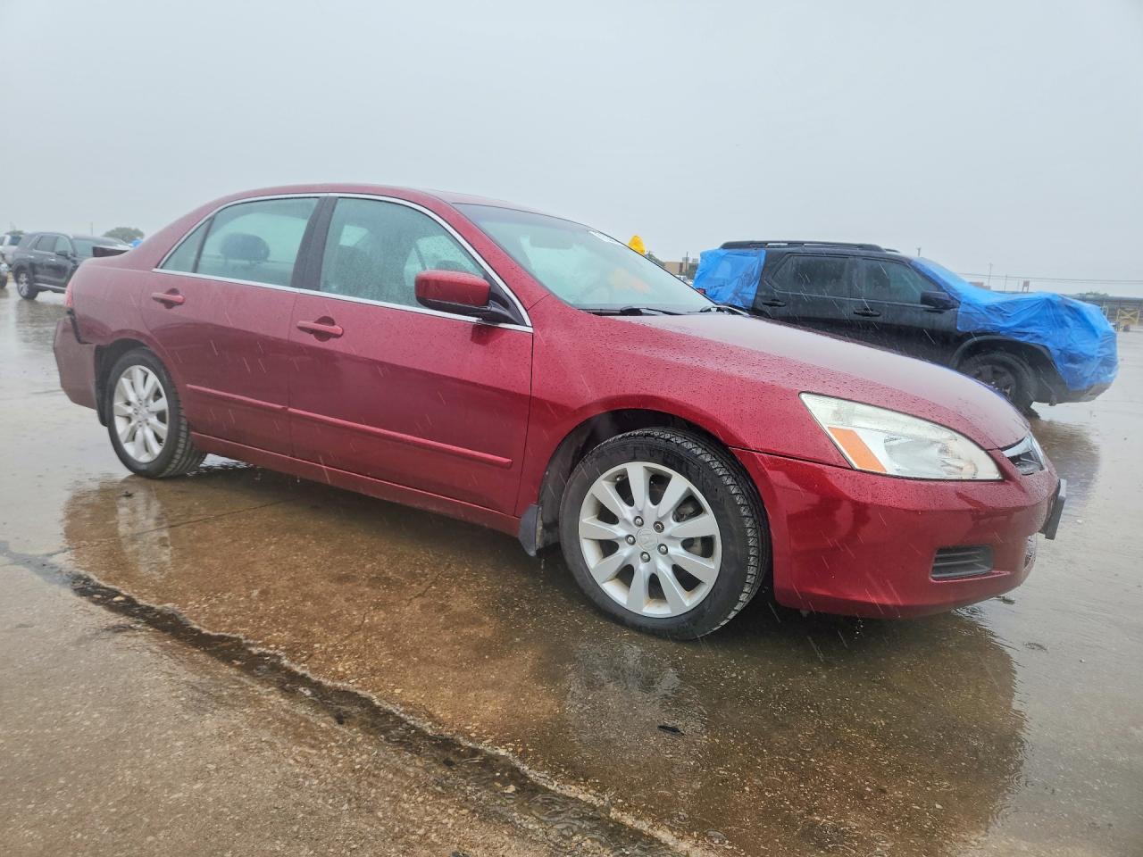 2006 Honda Accord Ex Red vin: 1HGCM66566A002301
