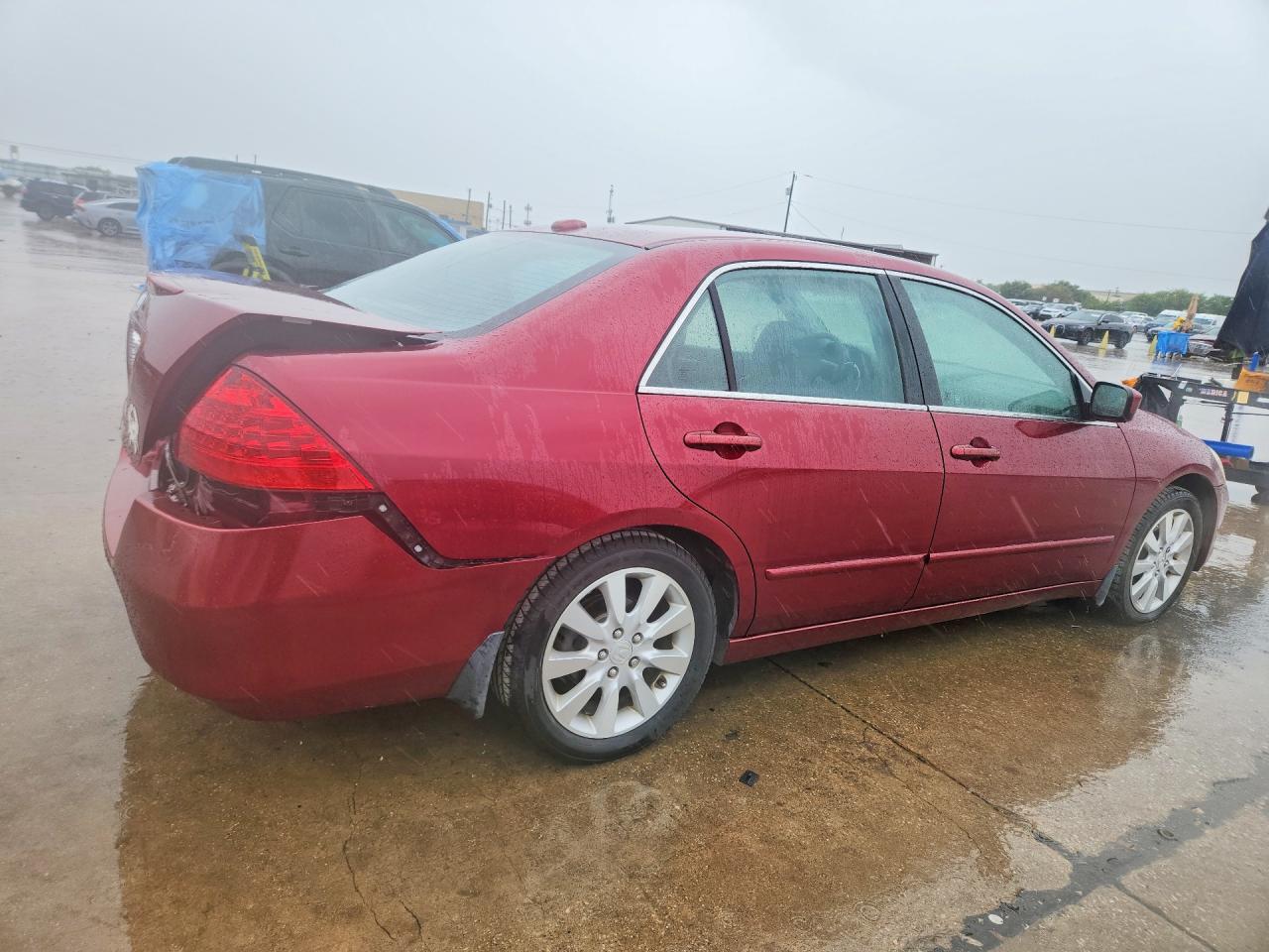 2006 Honda Accord Ex Red vin: 1HGCM66566A002301