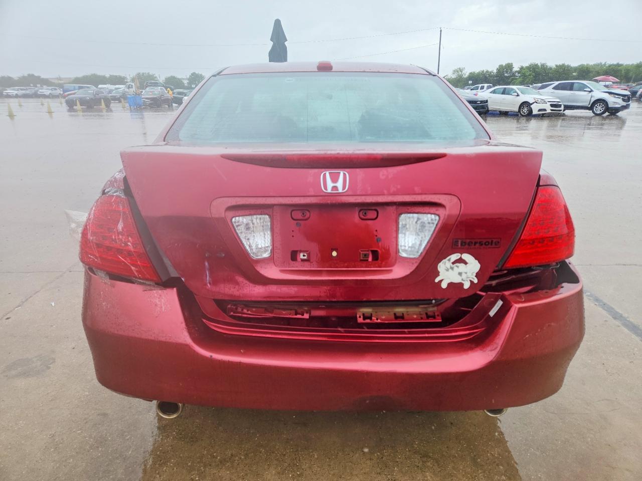 2006 Honda Accord Ex Red vin: 1HGCM66566A002301