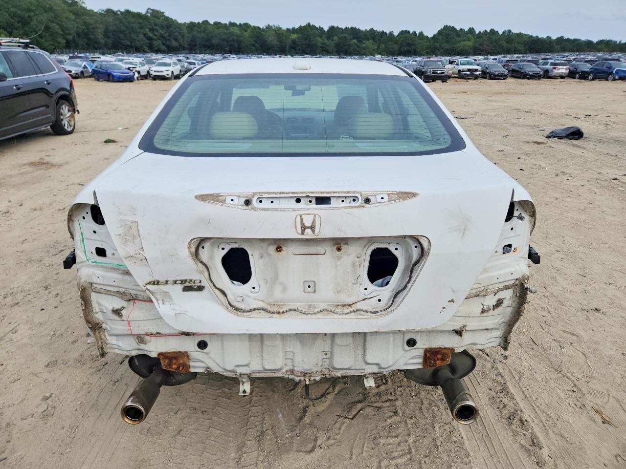 2006 Honda Accord Ex White vin: 1HGCM66566A014173
