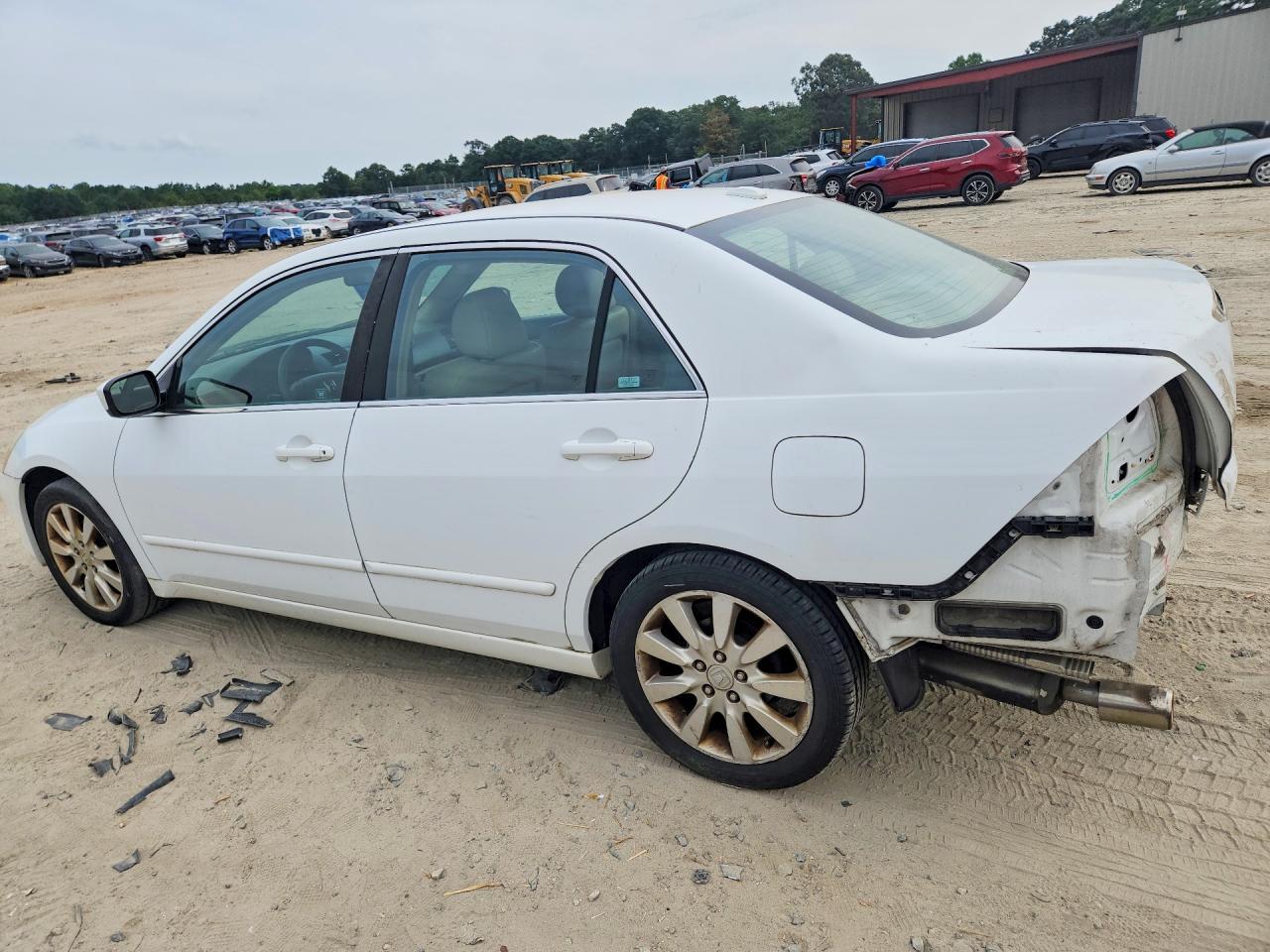 2006 Honda Accord Ex White vin: 1HGCM66566A014173