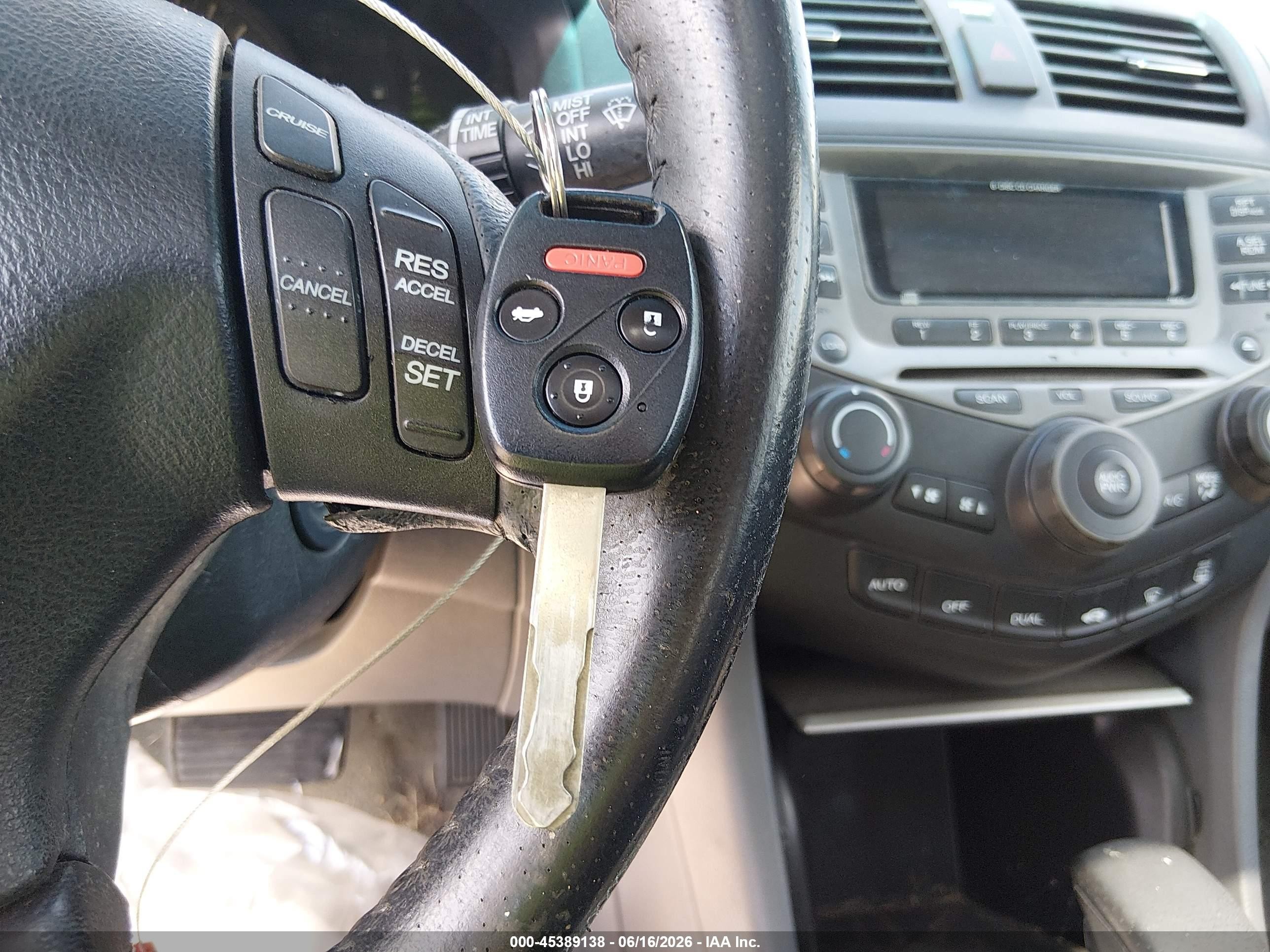 2006 Honda Accord 3.0 Ex Burgundy vin: 1HGCM66566A018773