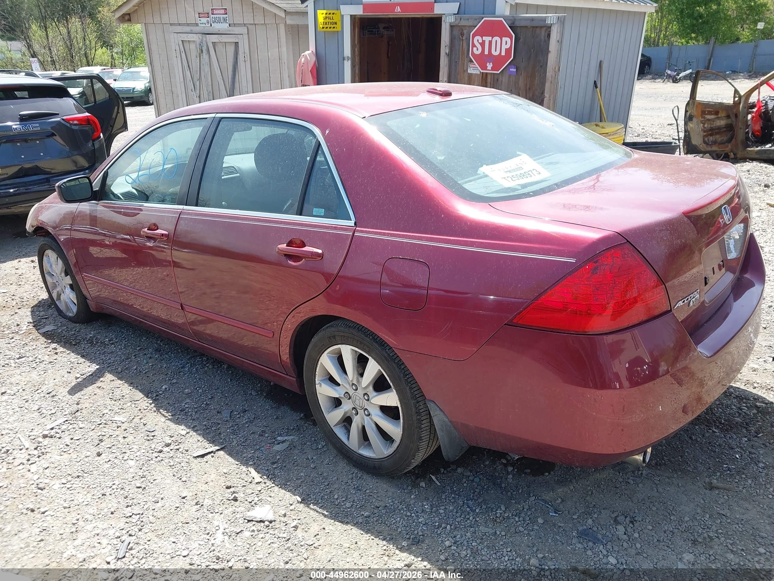 2006 Honda Accord 3.0 Ex Red vin: 1HGCM66566A023973