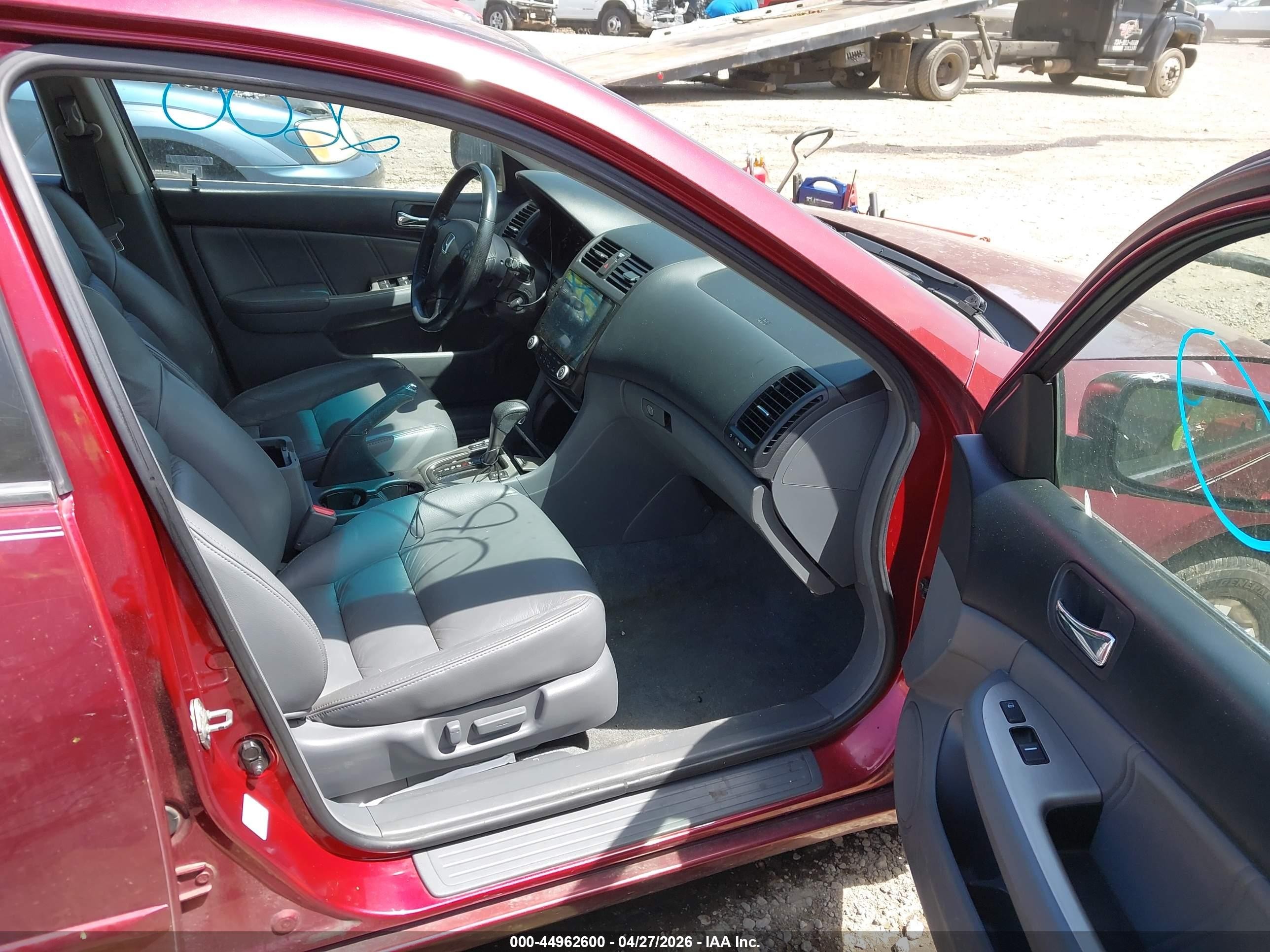 2006 Honda Accord 3.0 Ex Red vin: 1HGCM66566A023973