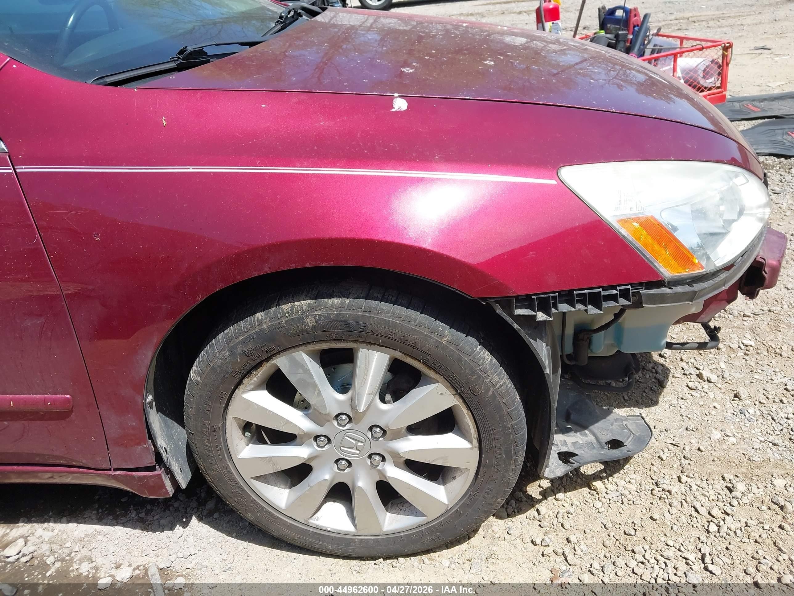 2006 Honda Accord 3.0 Ex Red vin: 1HGCM66566A023973