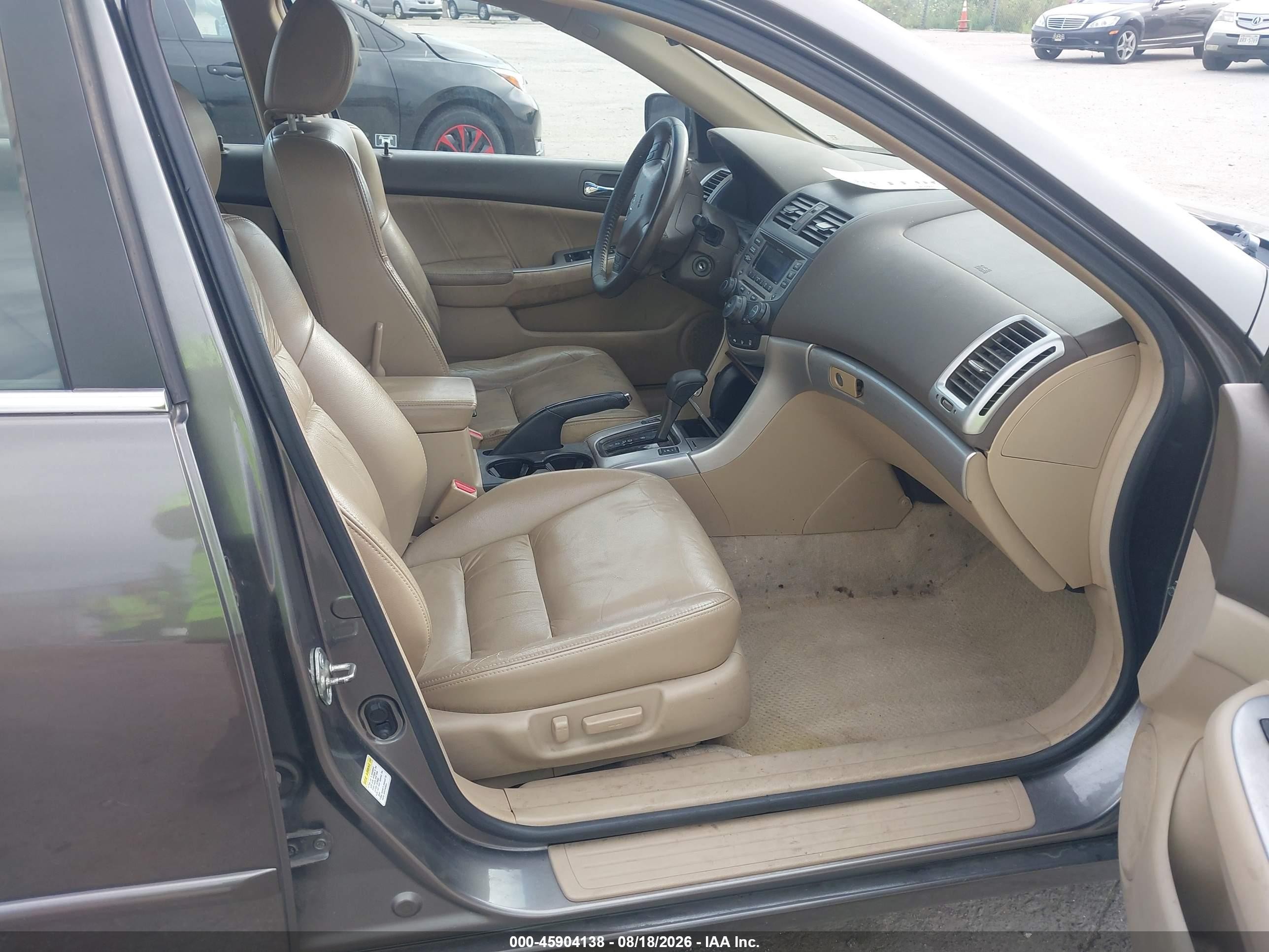 2006 Honda Accord 3.0 Ex Gray vin: 1HGCM66566A029160