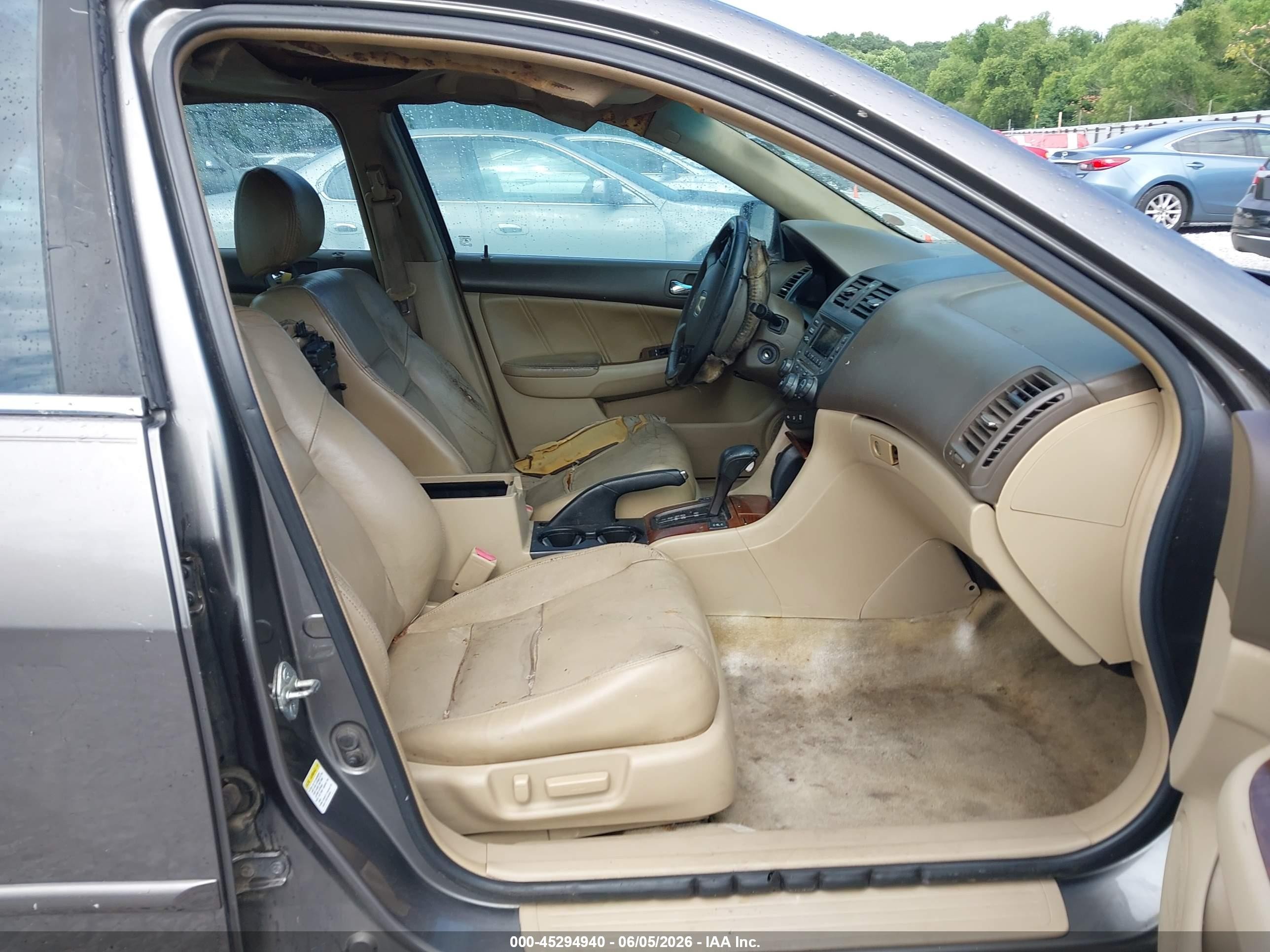 2006 Honda Accord 3.0 Ex Серый vin: 1HGCM66566A043866