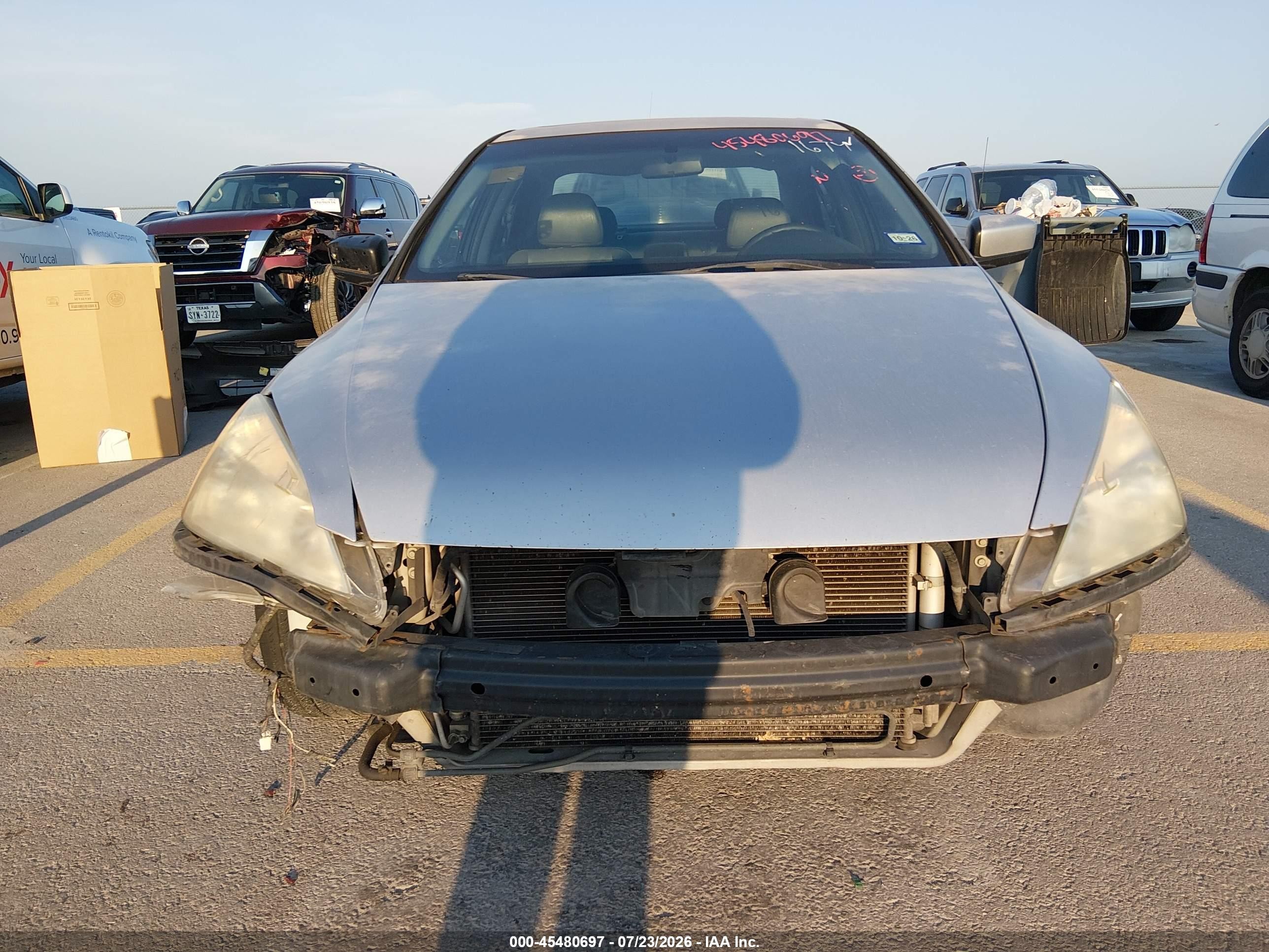 2007 Honda Accord 3.0 Ex Серебряный vin: 1HGCM66567A021674
