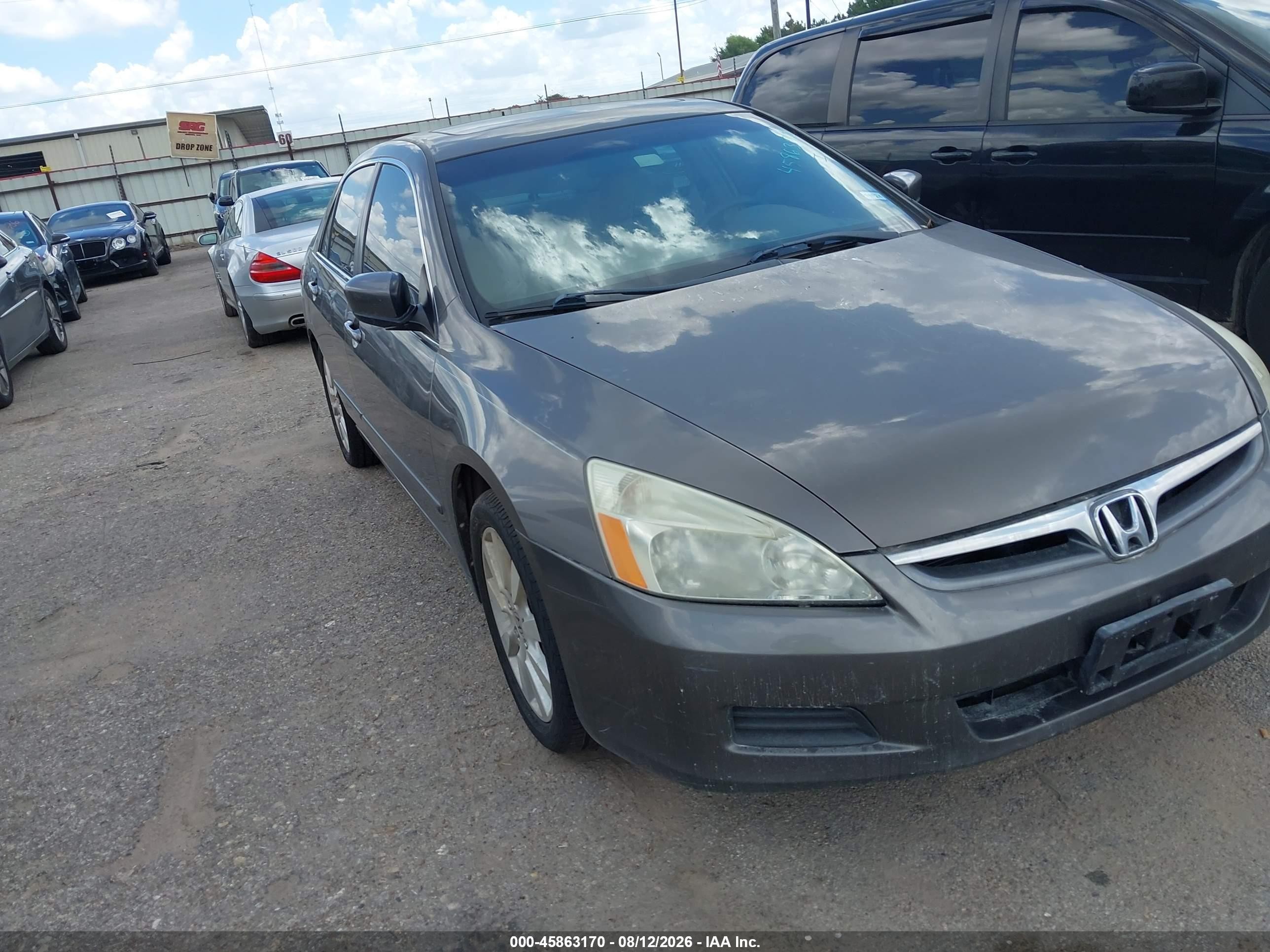 2007 Honda Accord 3.0 Ex Brown vin: 1HGCM66567A028642