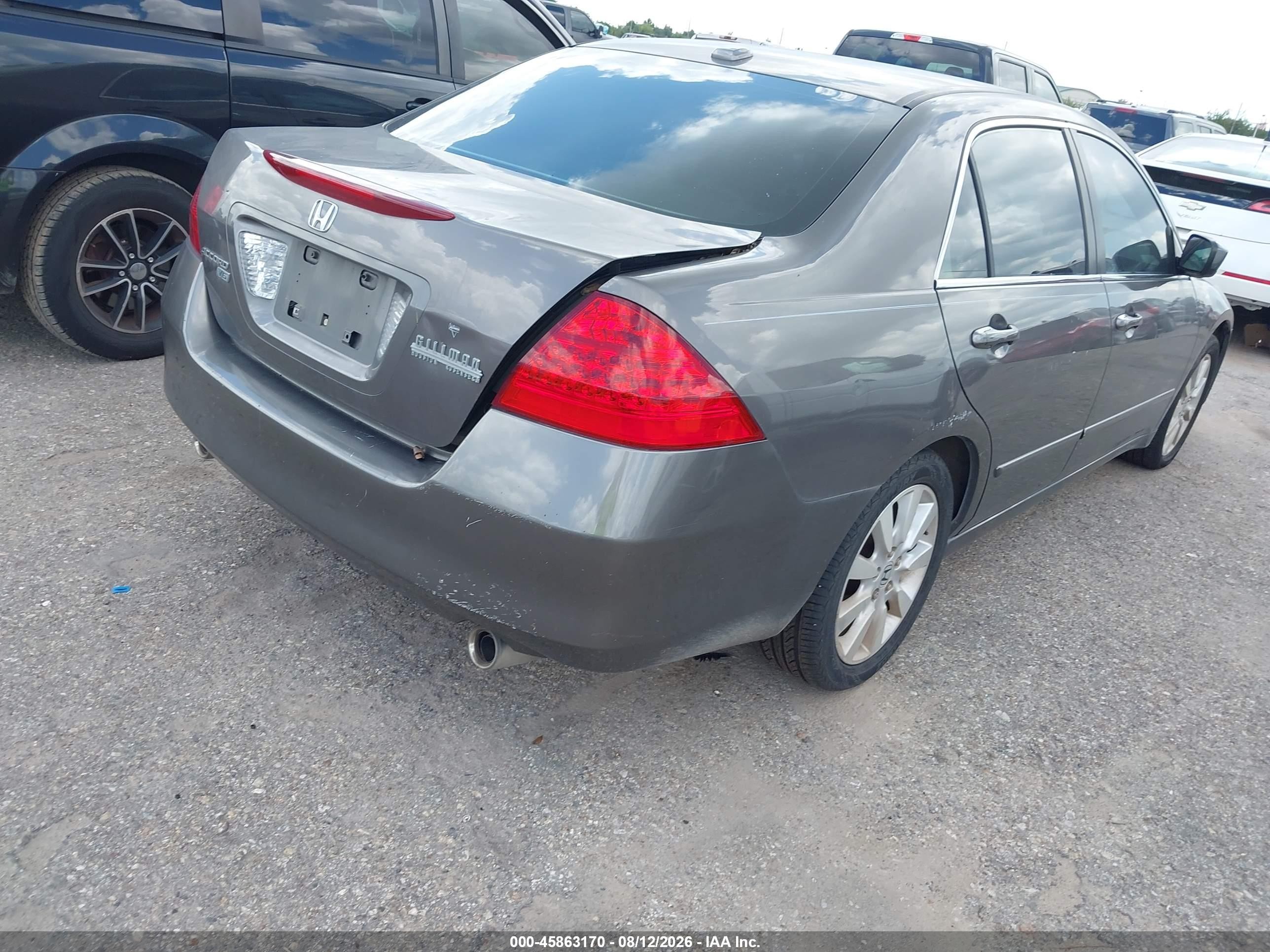 2007 Honda Accord 3.0 Ex Brown vin: 1HGCM66567A028642