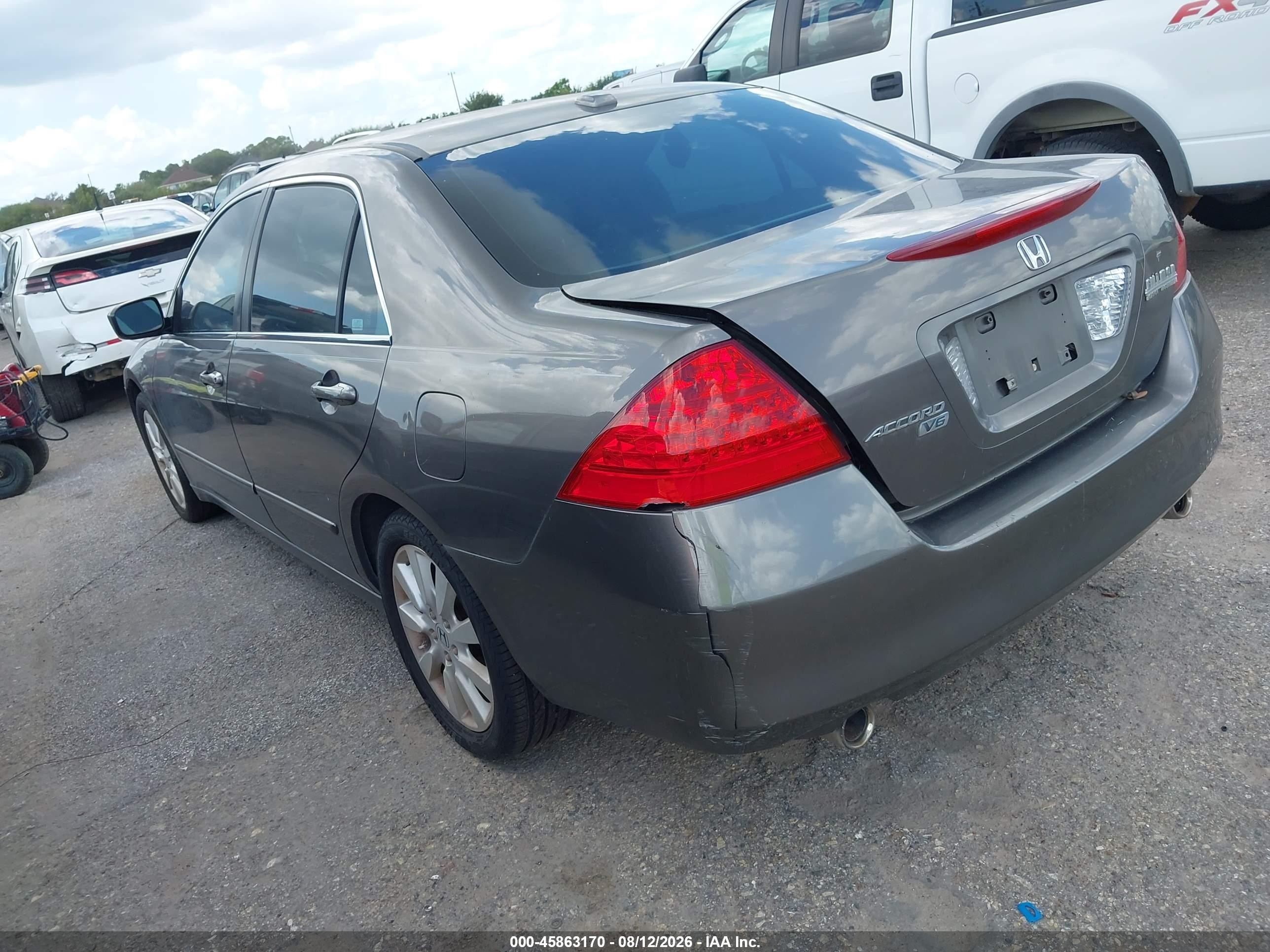 2007 Honda Accord 3.0 Ex Brown vin: 1HGCM66567A028642