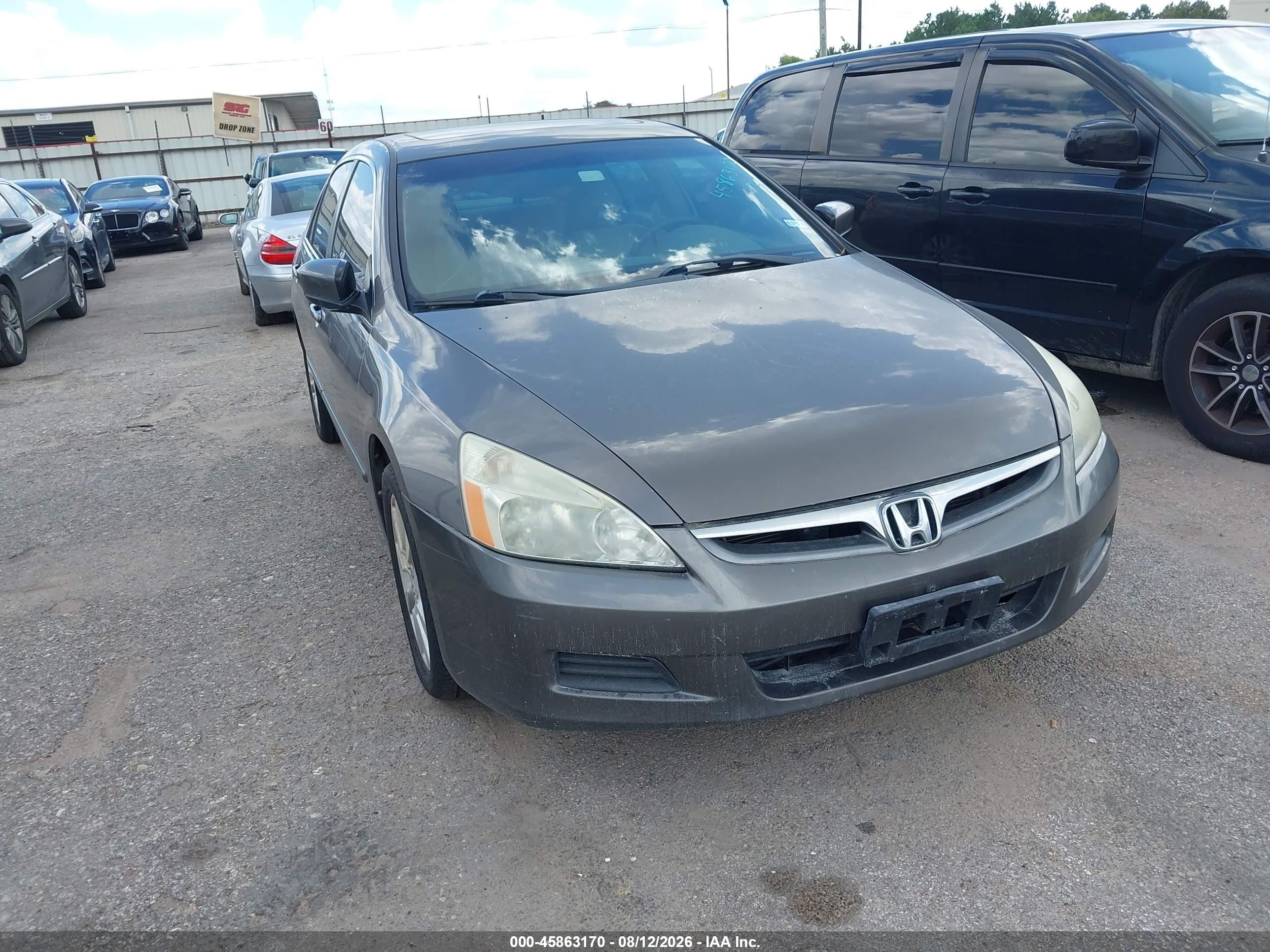 2007 Honda Accord 3.0 Ex Brown vin: 1HGCM66567A028642