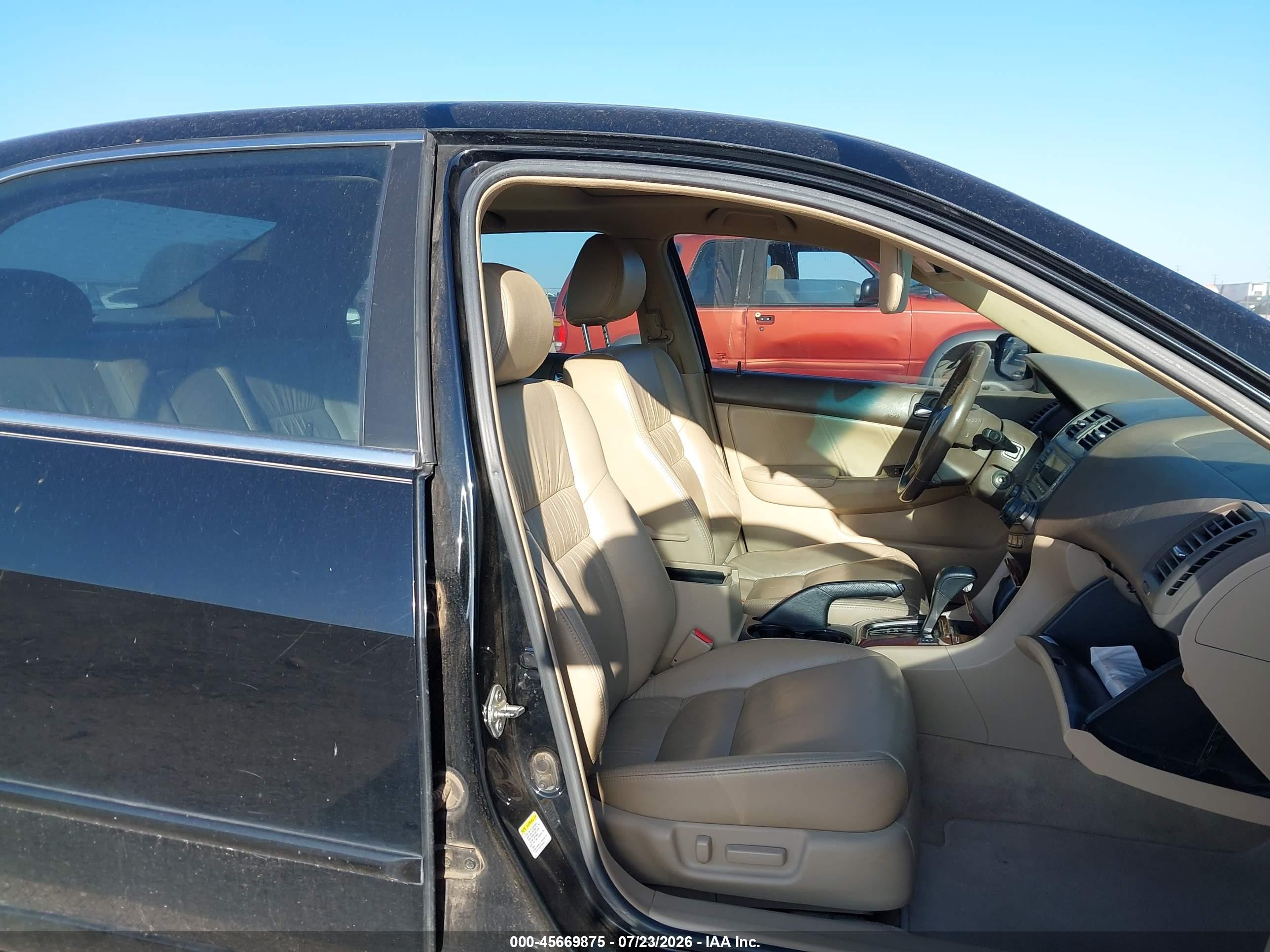2007 Honda Accord 3.0 Ex Black vin: 1HGCM66567A037549