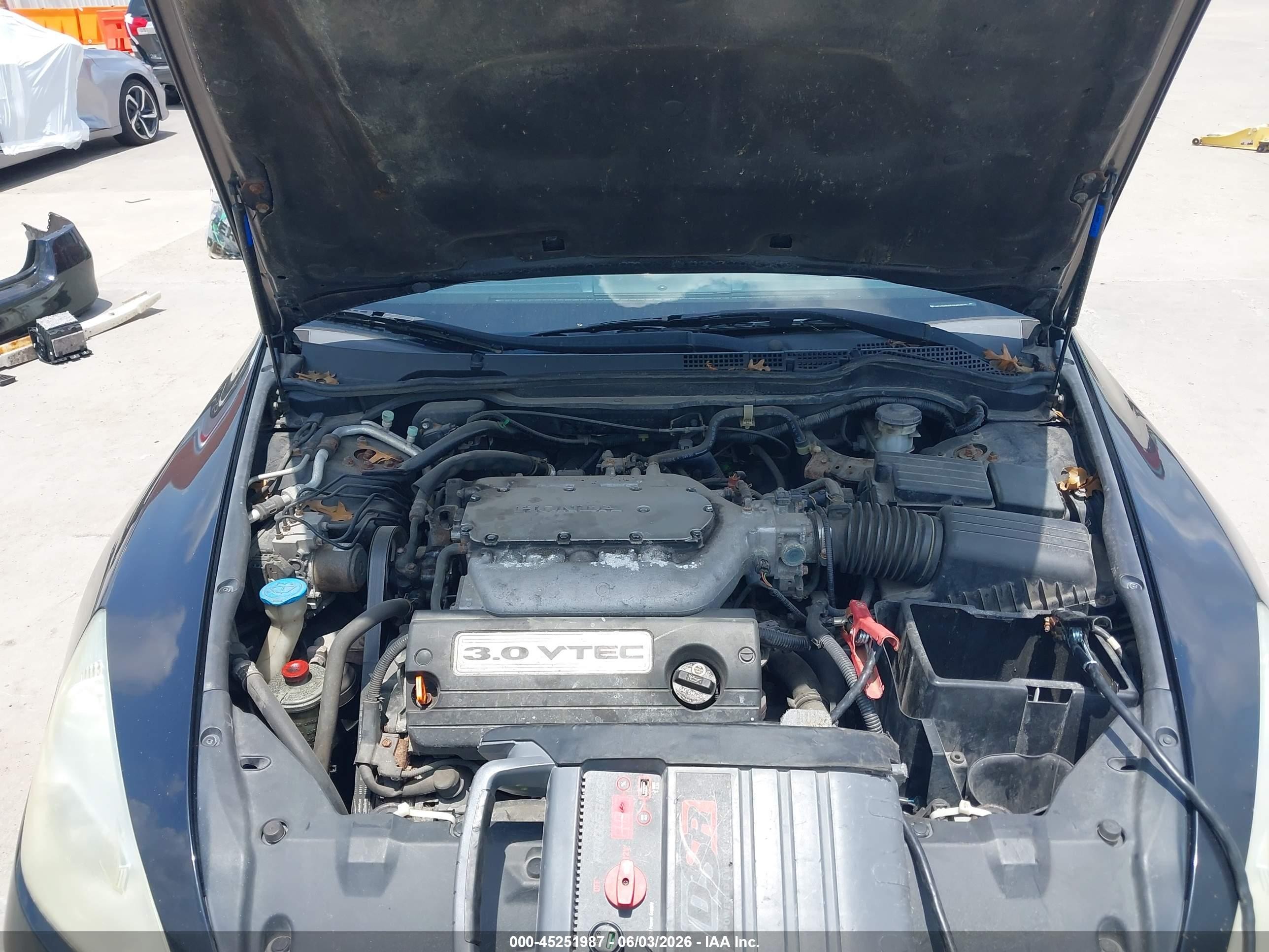 2007 Honda Accord 3.0 Ex Black vin: 1HGCM66567A038698