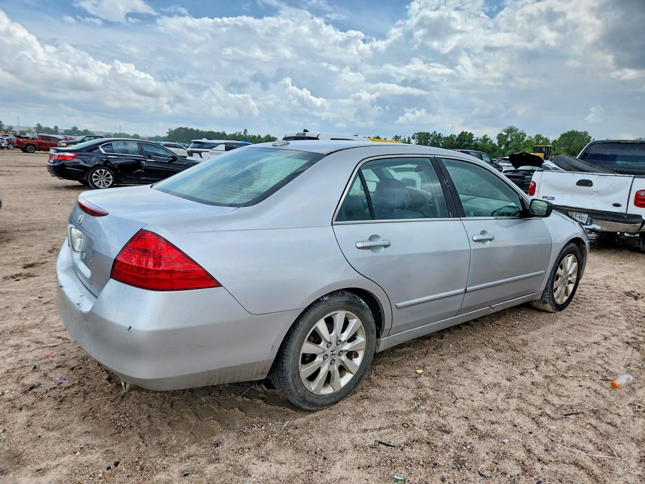 2007 Honda Accord Ex Gray vin: 1HGCM66567A044730