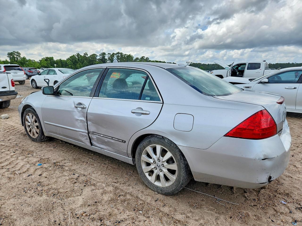 2007 Honda Accord Ex Gray vin: 1HGCM66567A044730