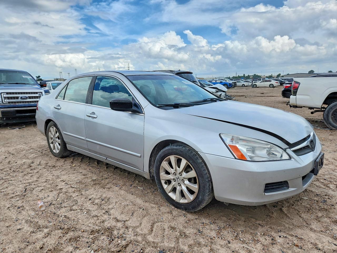 2007 Honda Accord Ex Gray vin: 1HGCM66567A044730