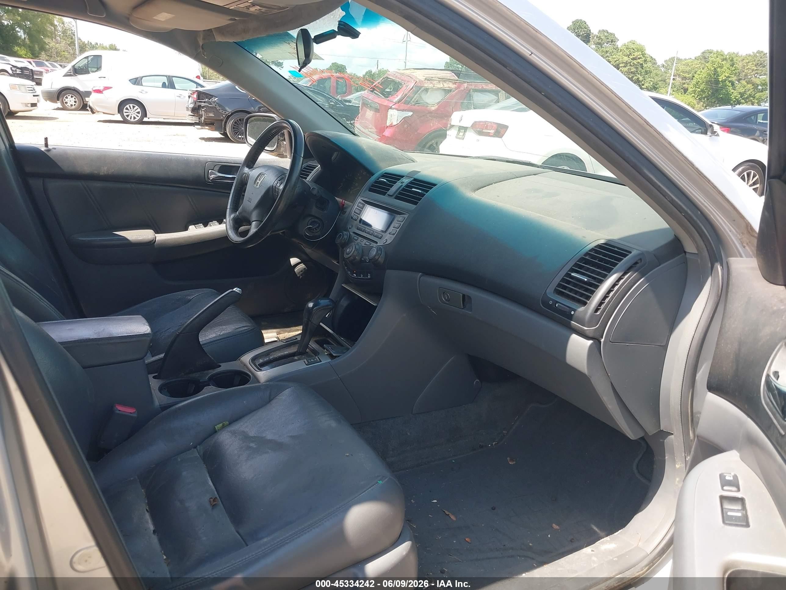 2007 Honda Accord 3.0 Ex Silver vin: 1HGCM66567A051385