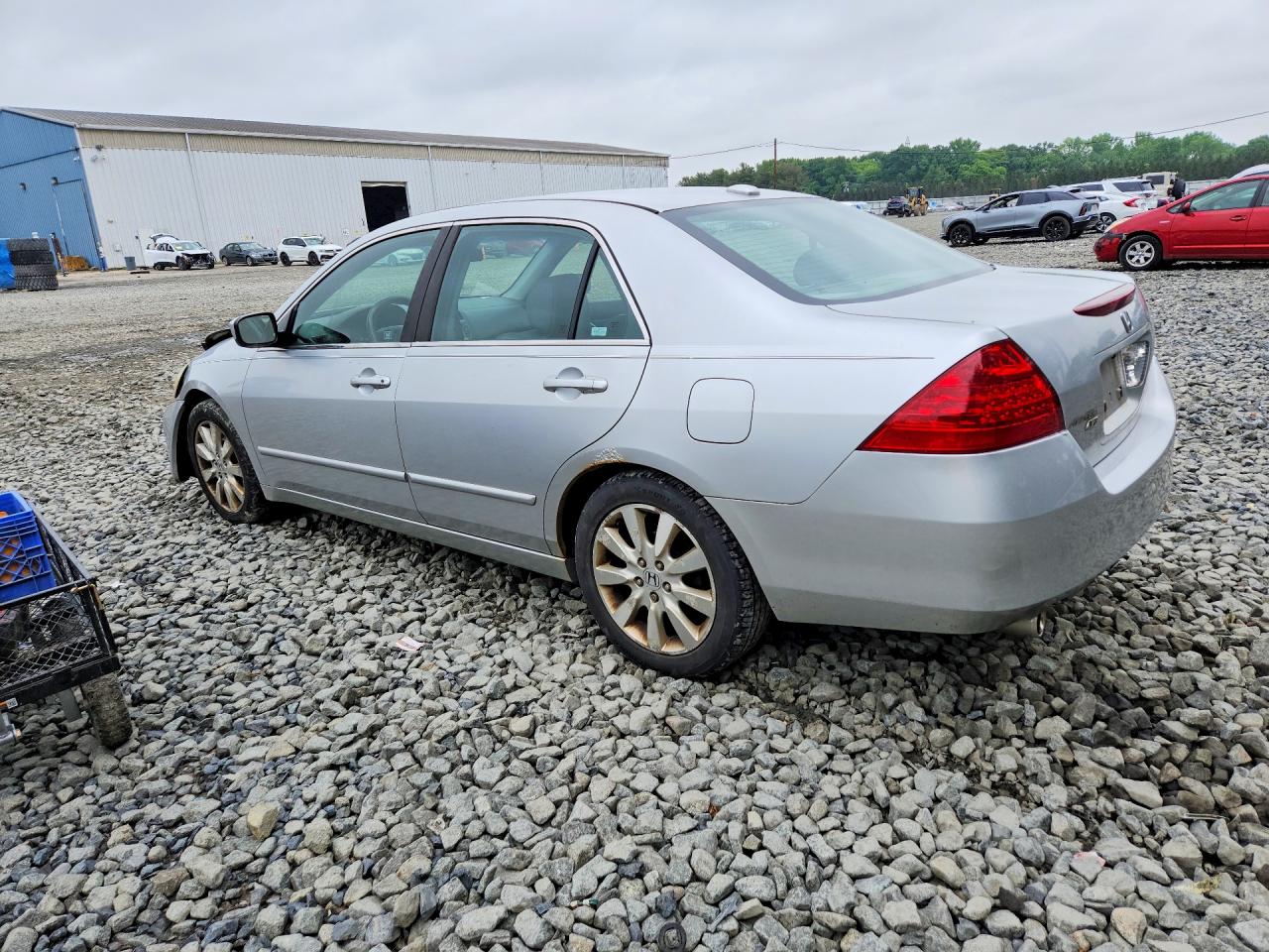 2007 Honda Accord Ex Silver vin: 1HGCM66567A053055