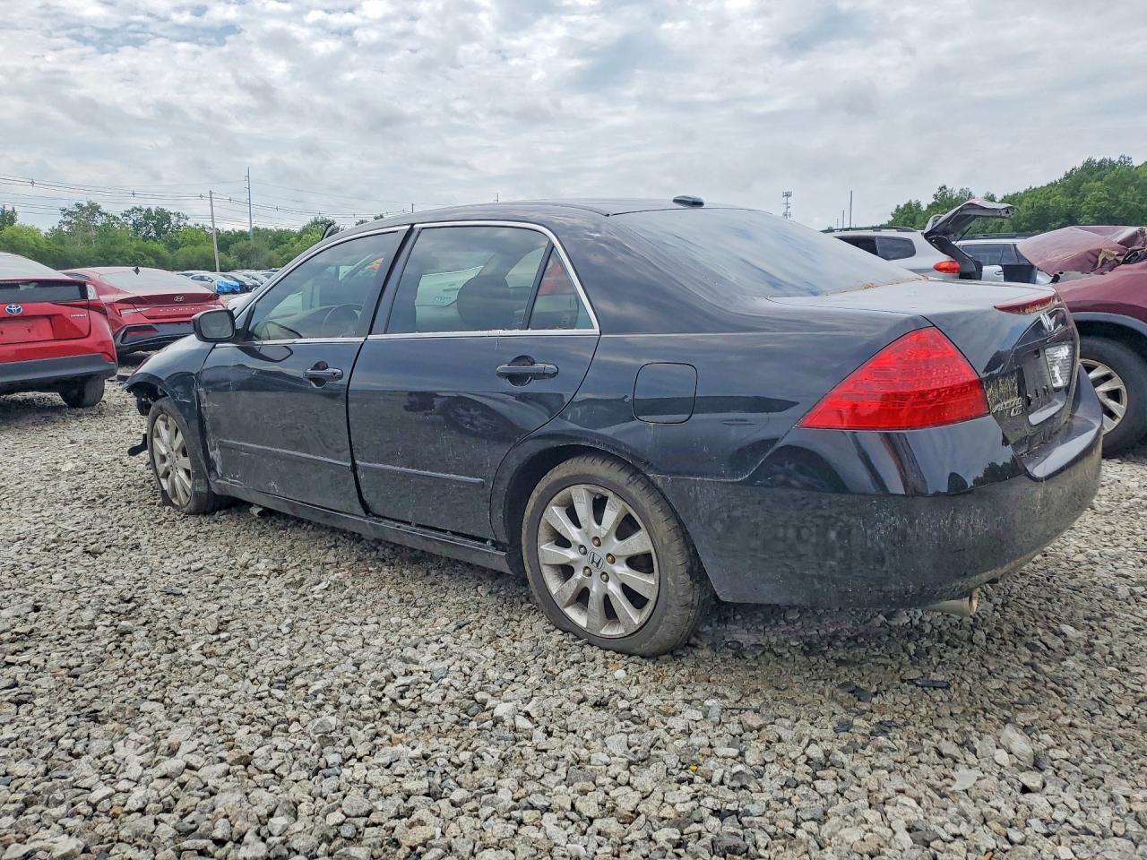 2007 Honda Accord Ex Black vin: 1HGCM66567A057039