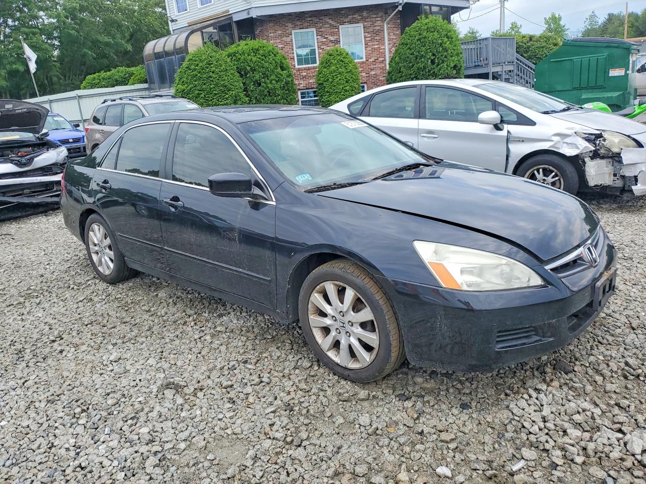 2007 Honda Accord Ex Black vin: 1HGCM66567A057039
