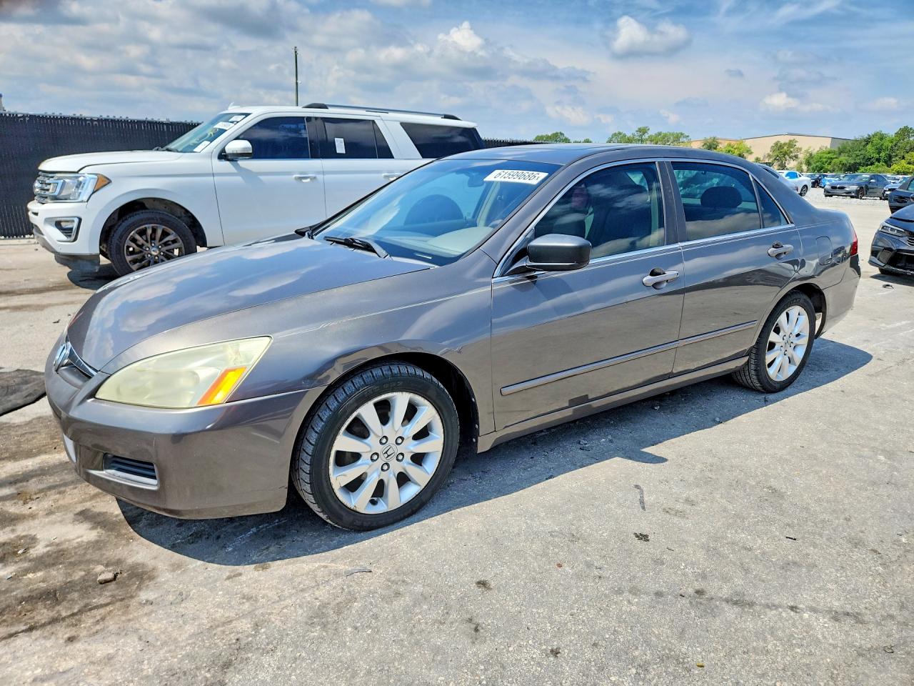 2007 Honda Accord Ex Gray vin: 1HGCM66567A063276