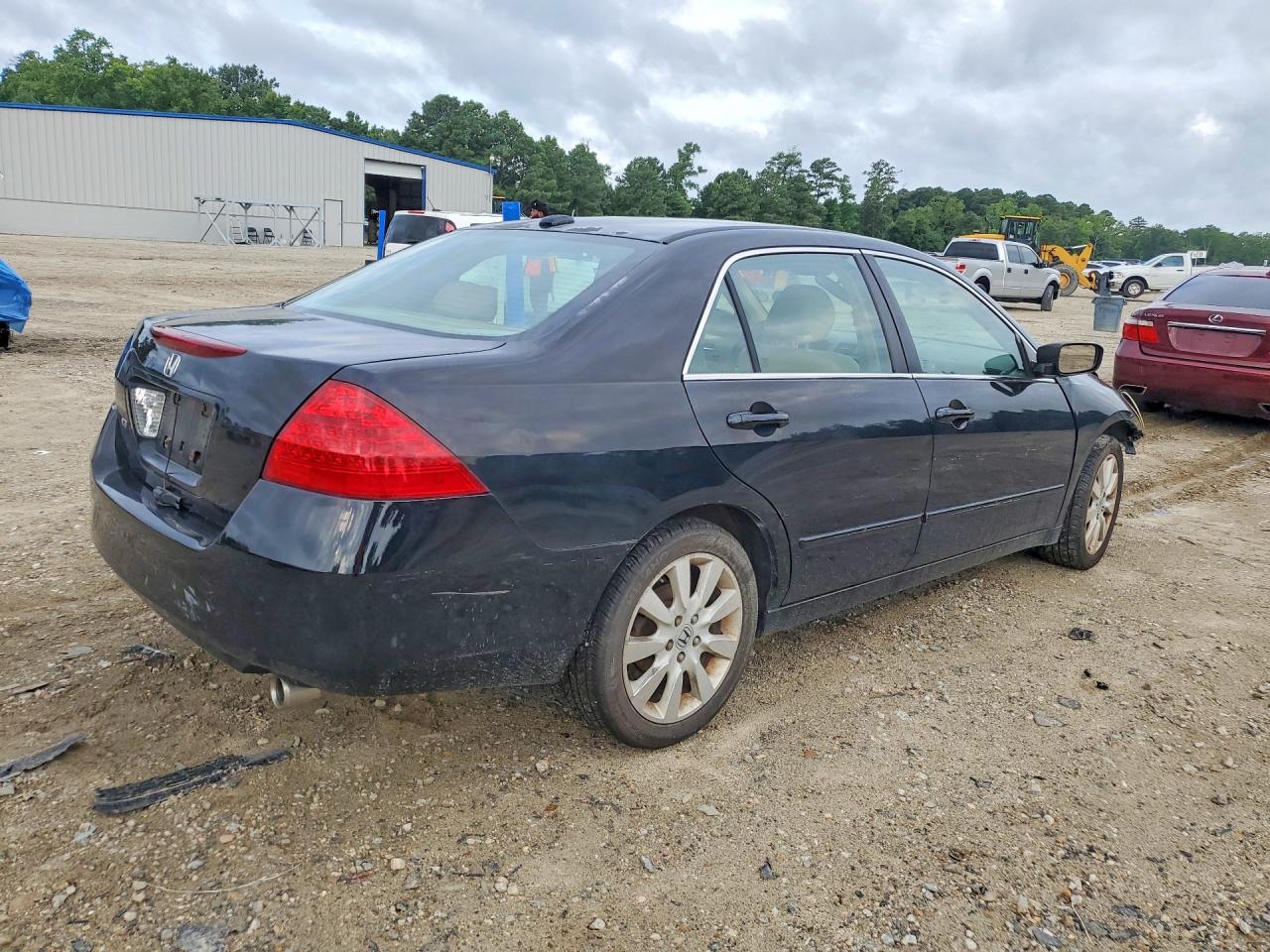 2007 Honda Accord Ex Black vin: 1HGCM66567A071099