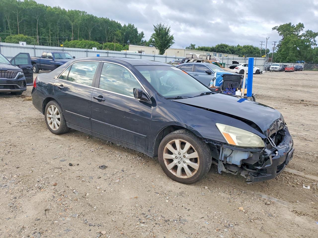 2007 Honda Accord Ex Black vin: 1HGCM66567A071099