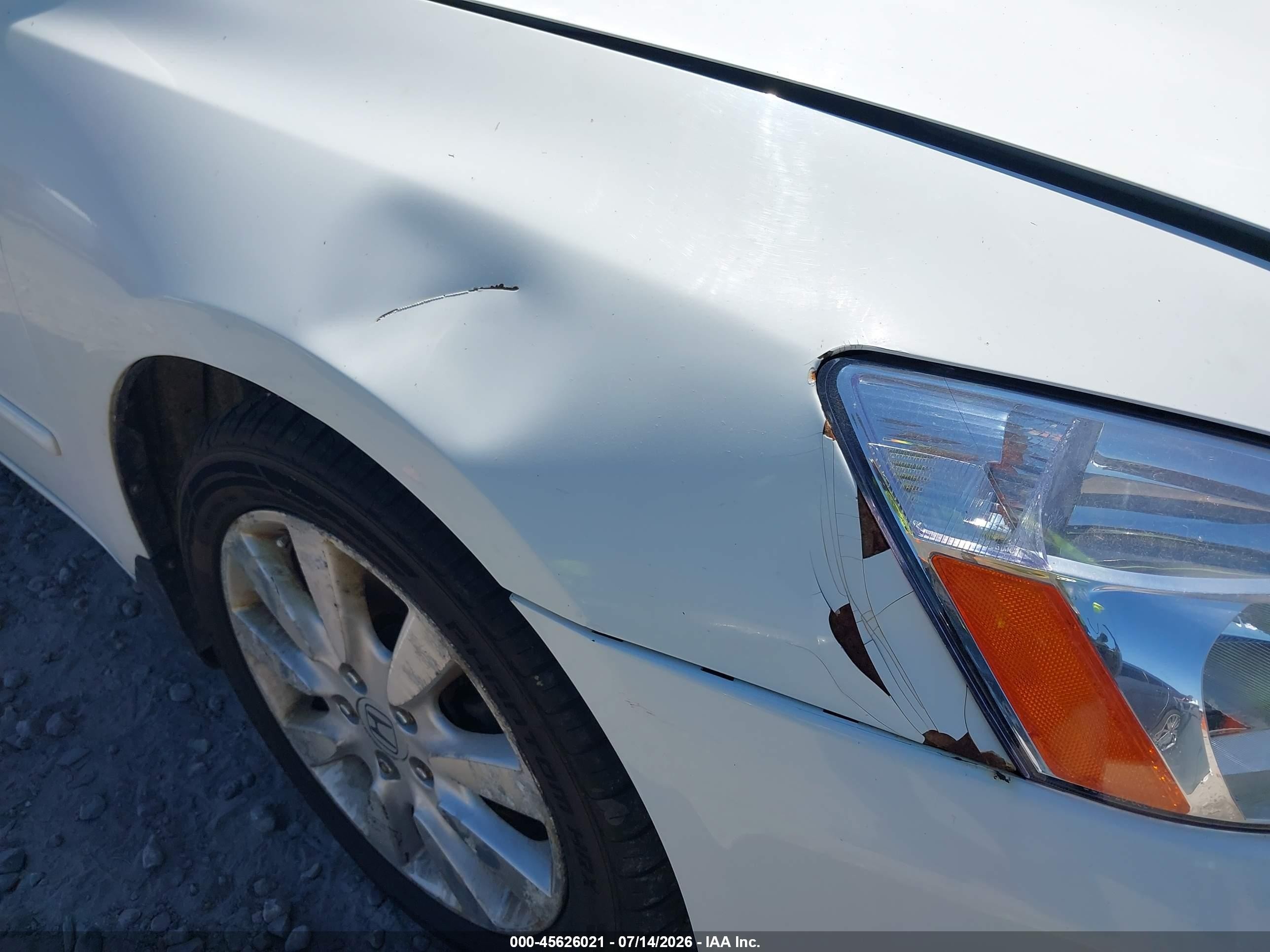 2007 Honda Accord 3.0 Ex Белый vin: 1HGCM66567A082524