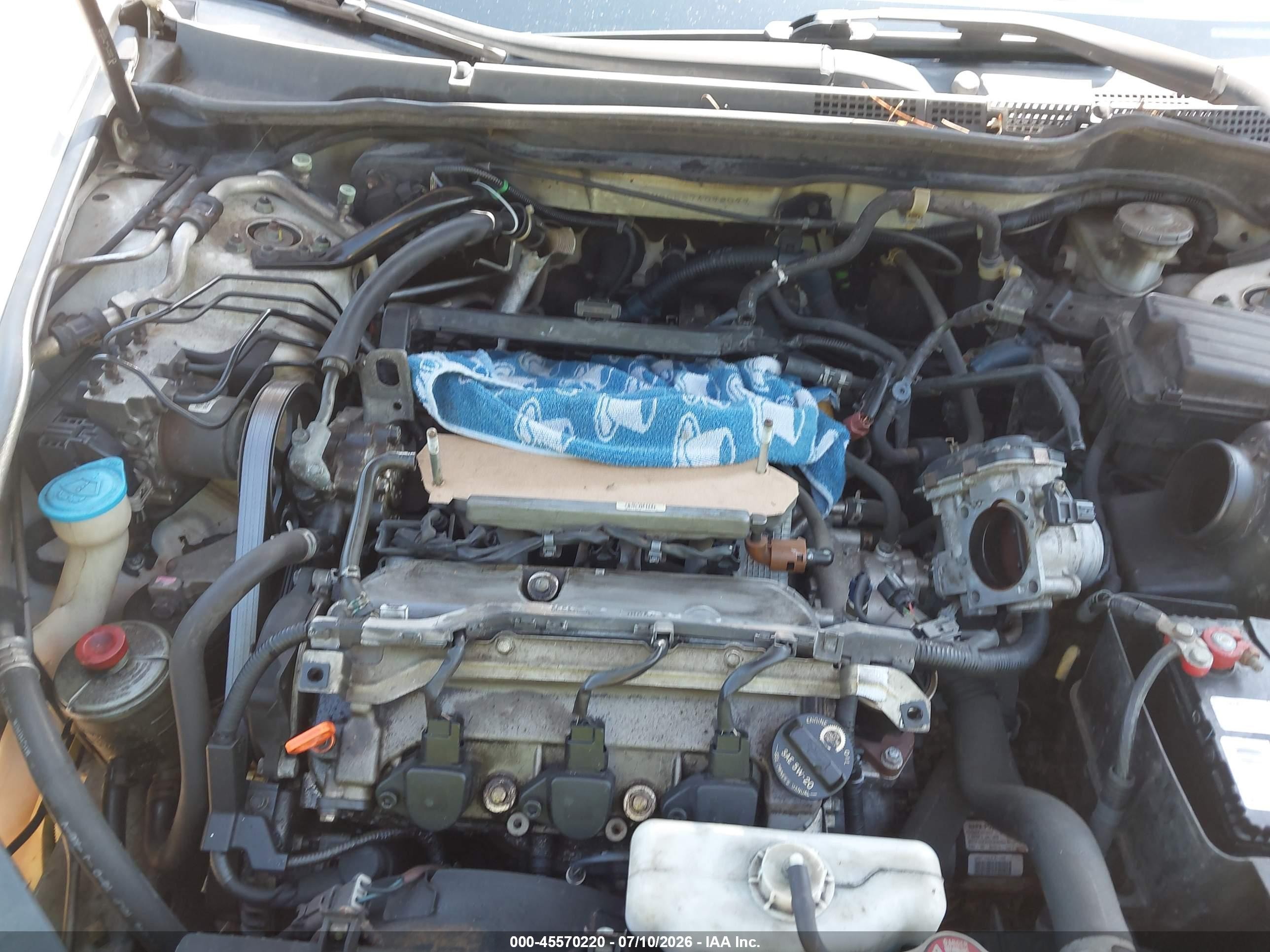 2007 Honda Accord 3.0 Ex Beige vin: 1HGCM66567A093099