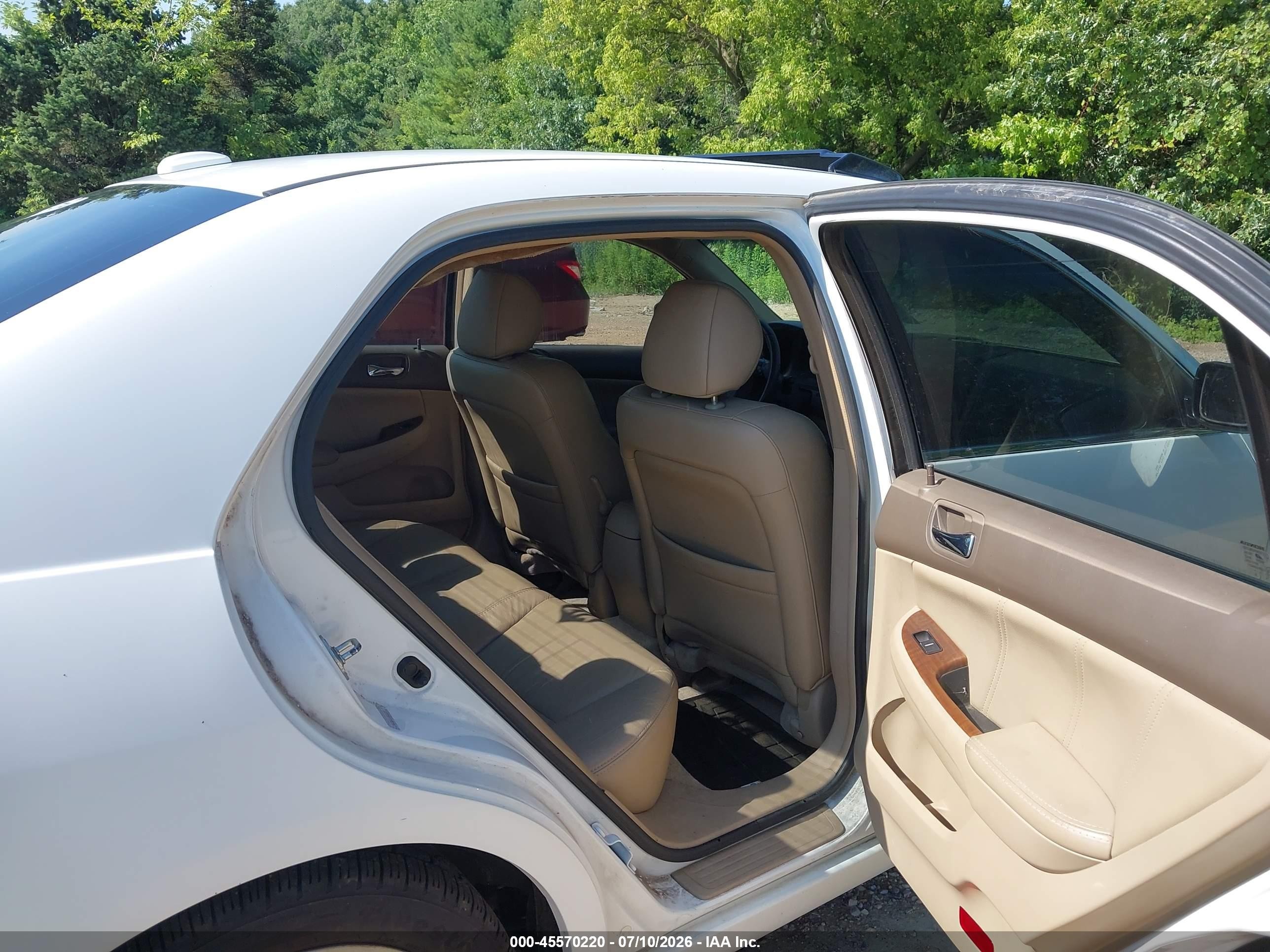 2007 Honda Accord 3.0 Ex Beige vin: 1HGCM66567A093099