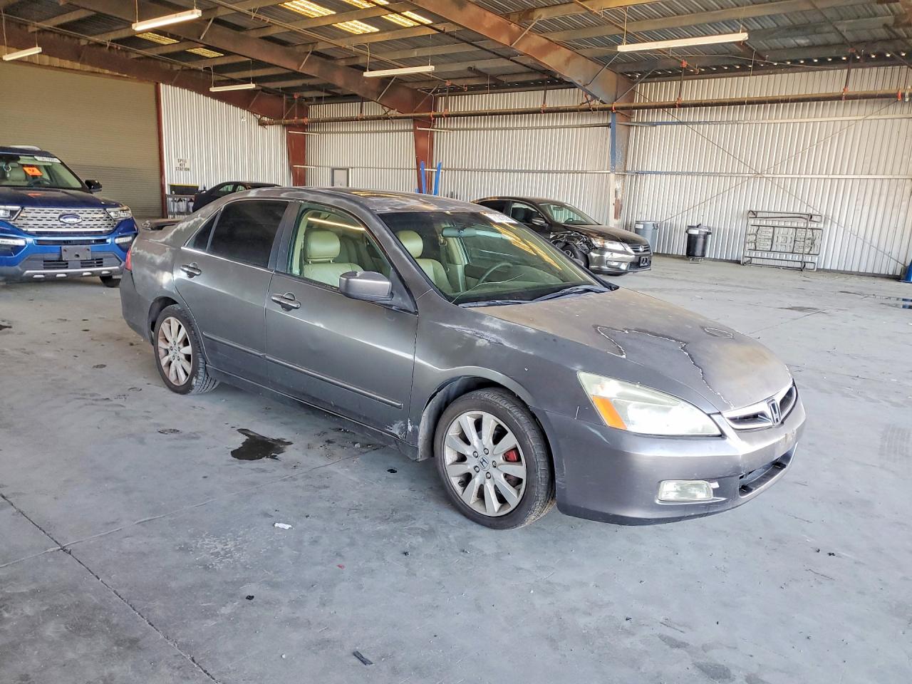 2007 Honda Accord Ex Brown vin: 1HGCM66567A095967