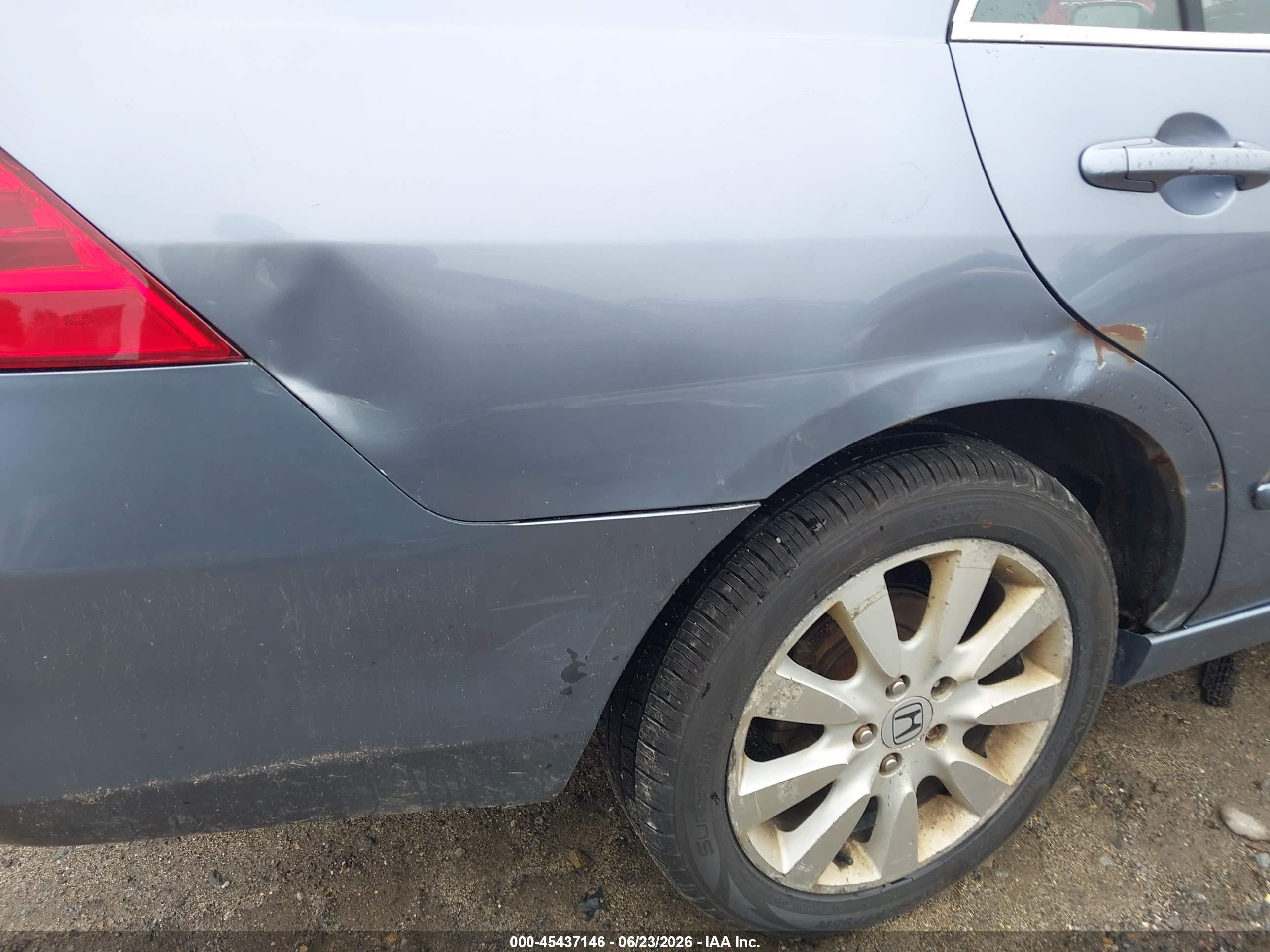 2007 Honda Accord 3.0 Ex Light Blue vin: 1HGCM66567A097542