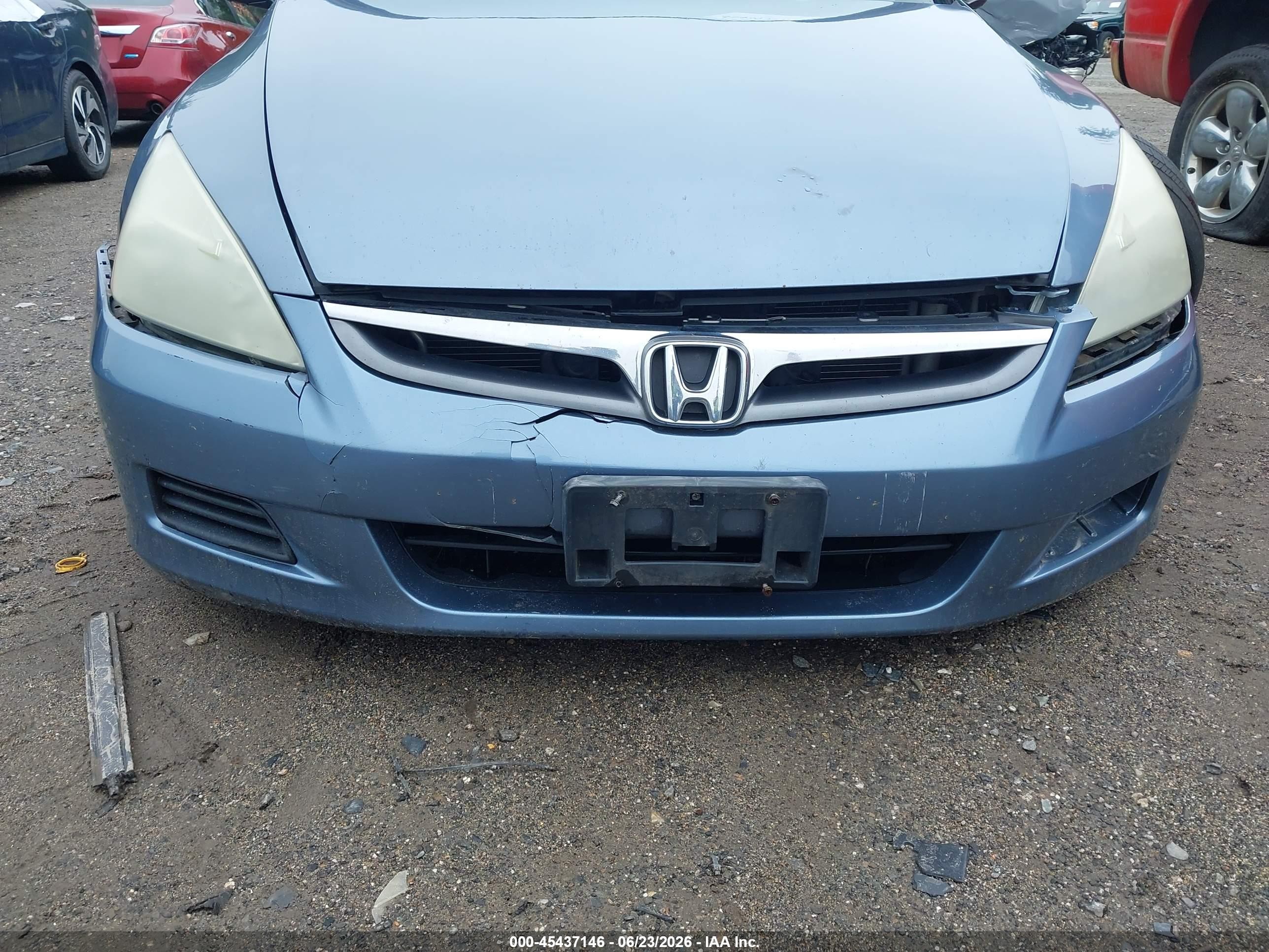 2007 Honda Accord 3.0 Ex Light Blue vin: 1HGCM66567A097542