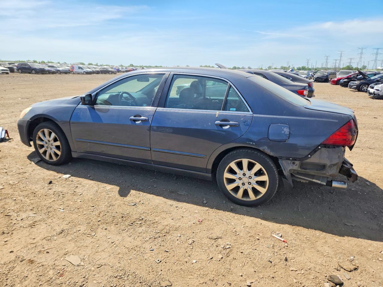 2007 Honda Accord Ex Gray vin: 1HGCM66567A099050