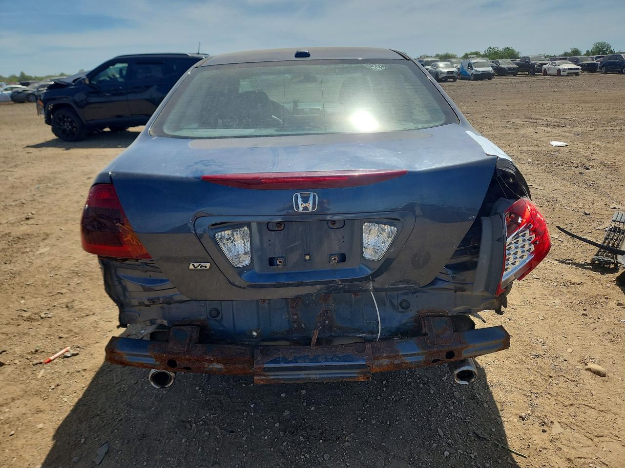 2007 Honda Accord Ex Gray vin: 1HGCM66567A099050