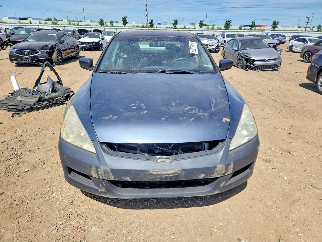 2007 Honda Accord Ex Gray vin: 1HGCM66567A099050