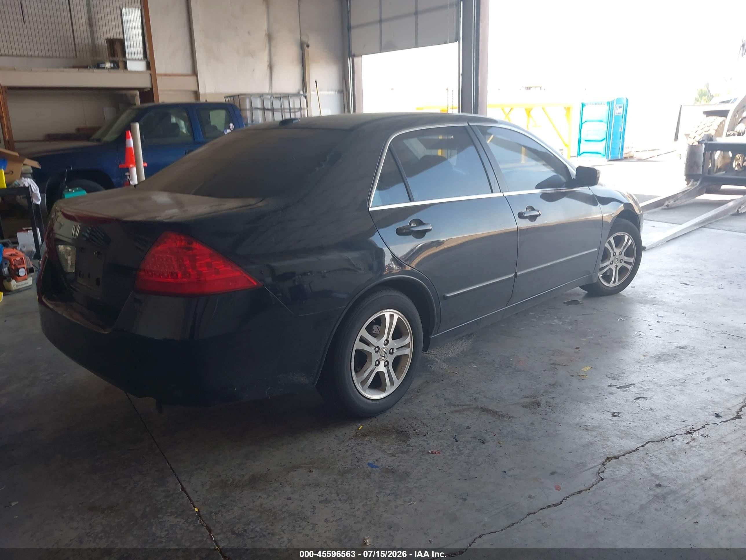 2007 Honda Accord 3.0 Ex Черный vin: 1HGCM66567A102318