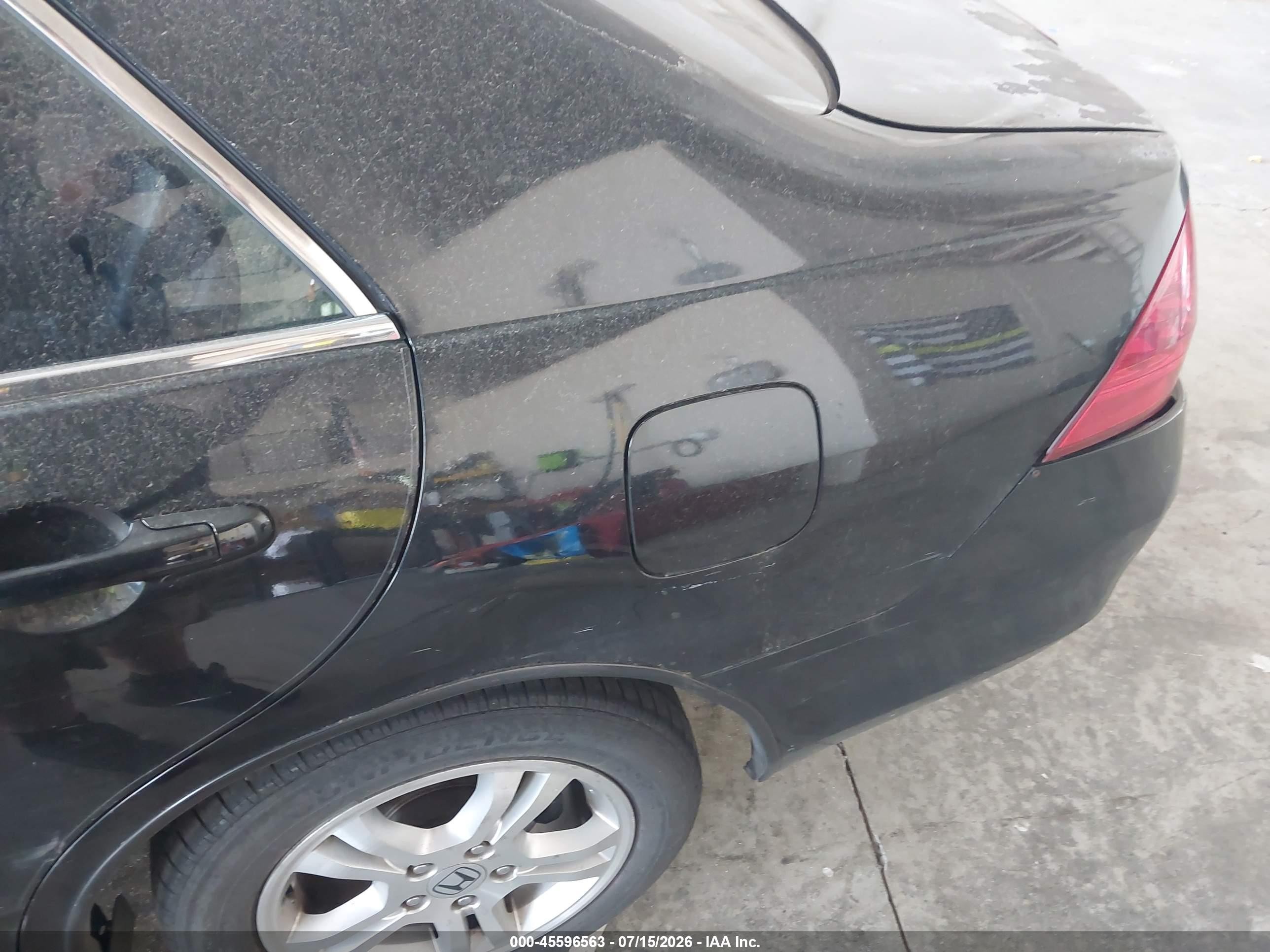 2007 Honda Accord 3.0 Ex Черный vin: 1HGCM66567A102318