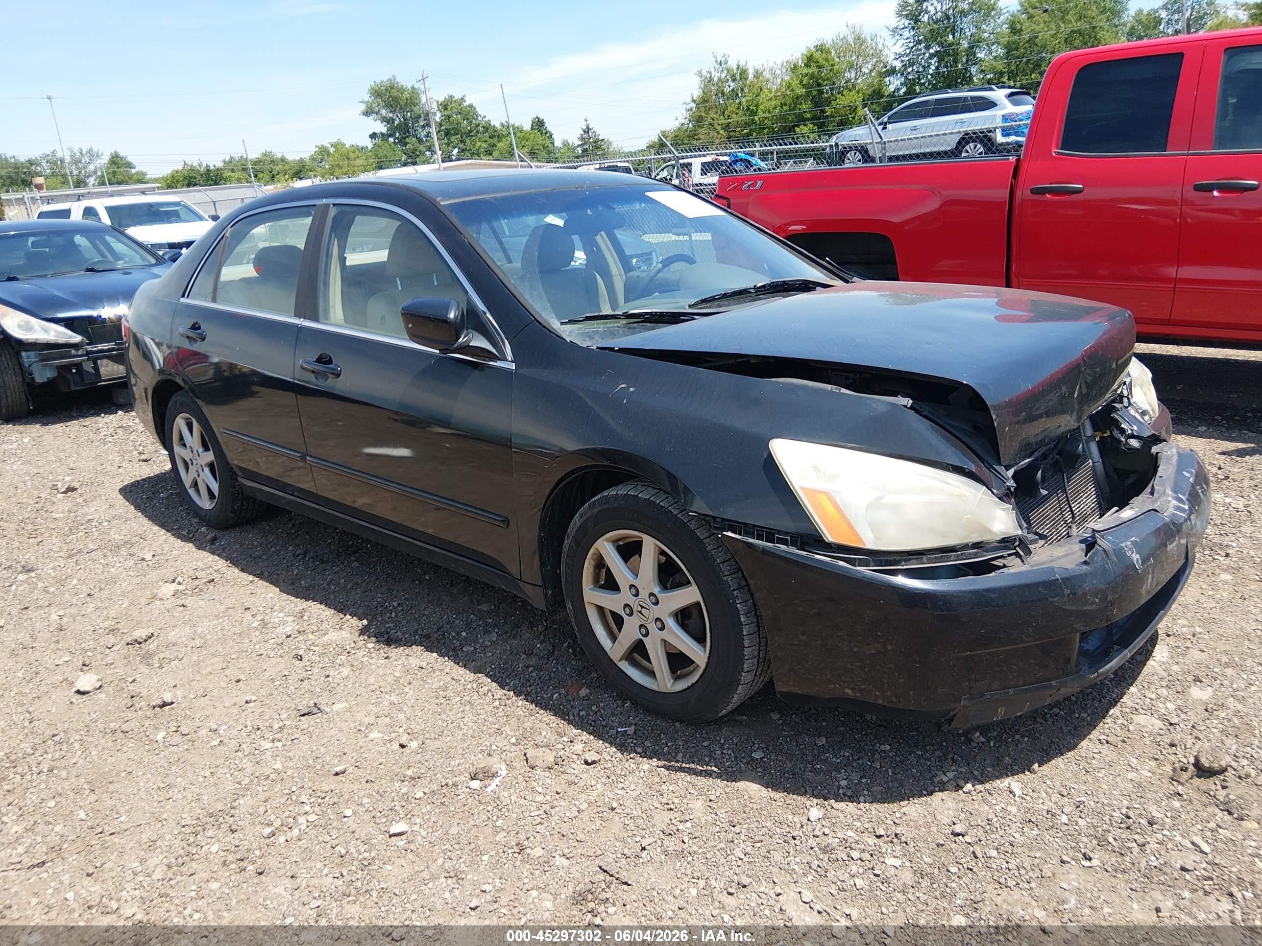 2003 Honda Accord 3.0 Ex Black vin: 1HGCM66573A026828