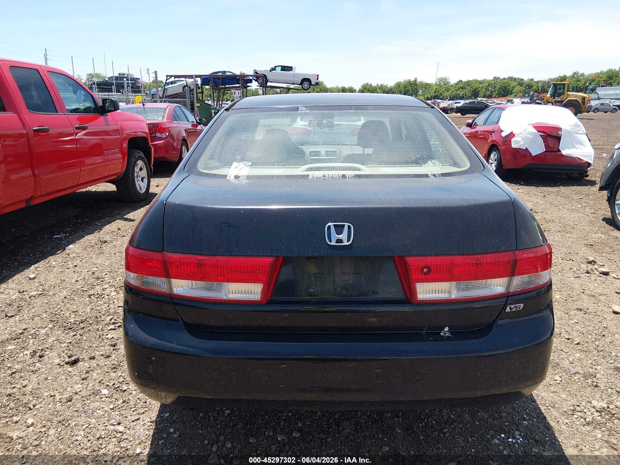 2003 Honda Accord 3.0 Ex Black vin: 1HGCM66573A026828