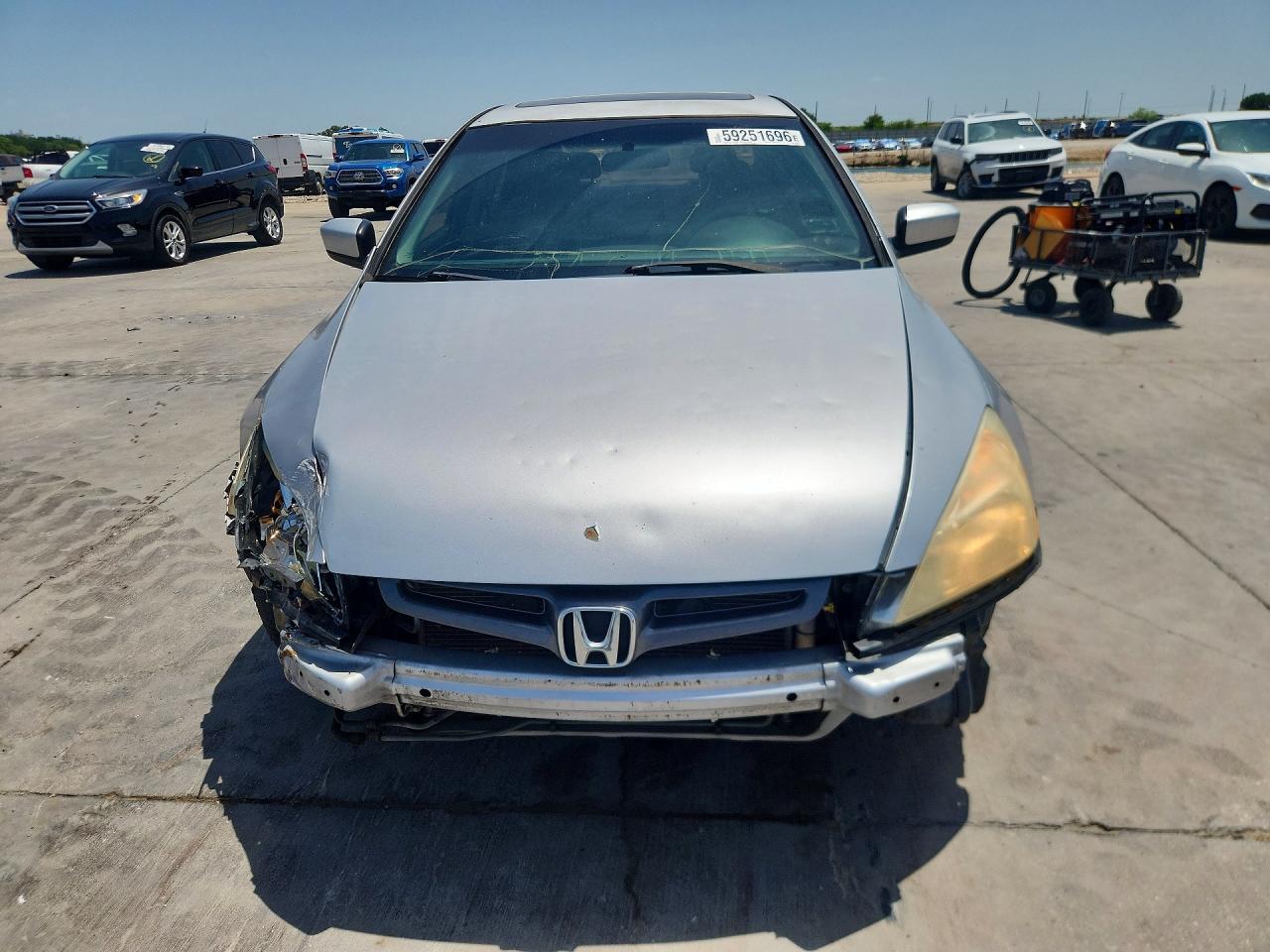 2003 Honda Accord Ex Silver vin: 1HGCM66573A072398