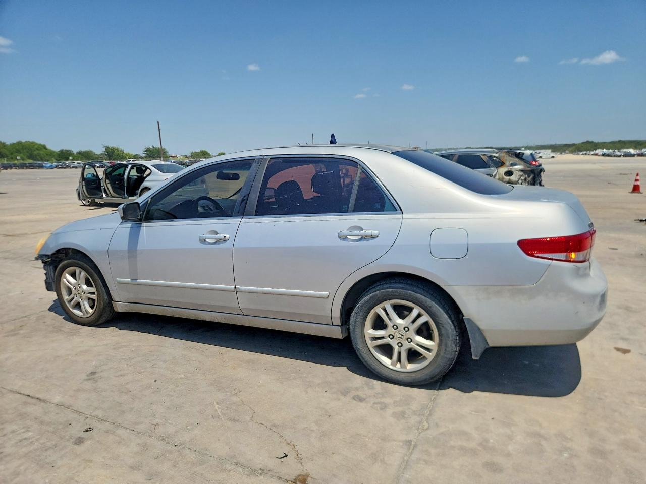 2003 Honda Accord Ex Silver vin: 1HGCM66573A072398