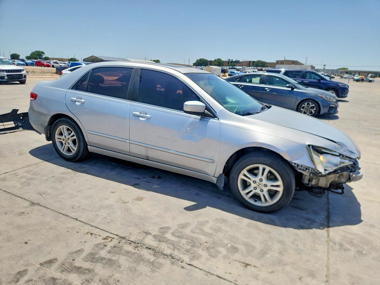 2003 Honda Accord Ex Silver vin: 1HGCM66573A072398