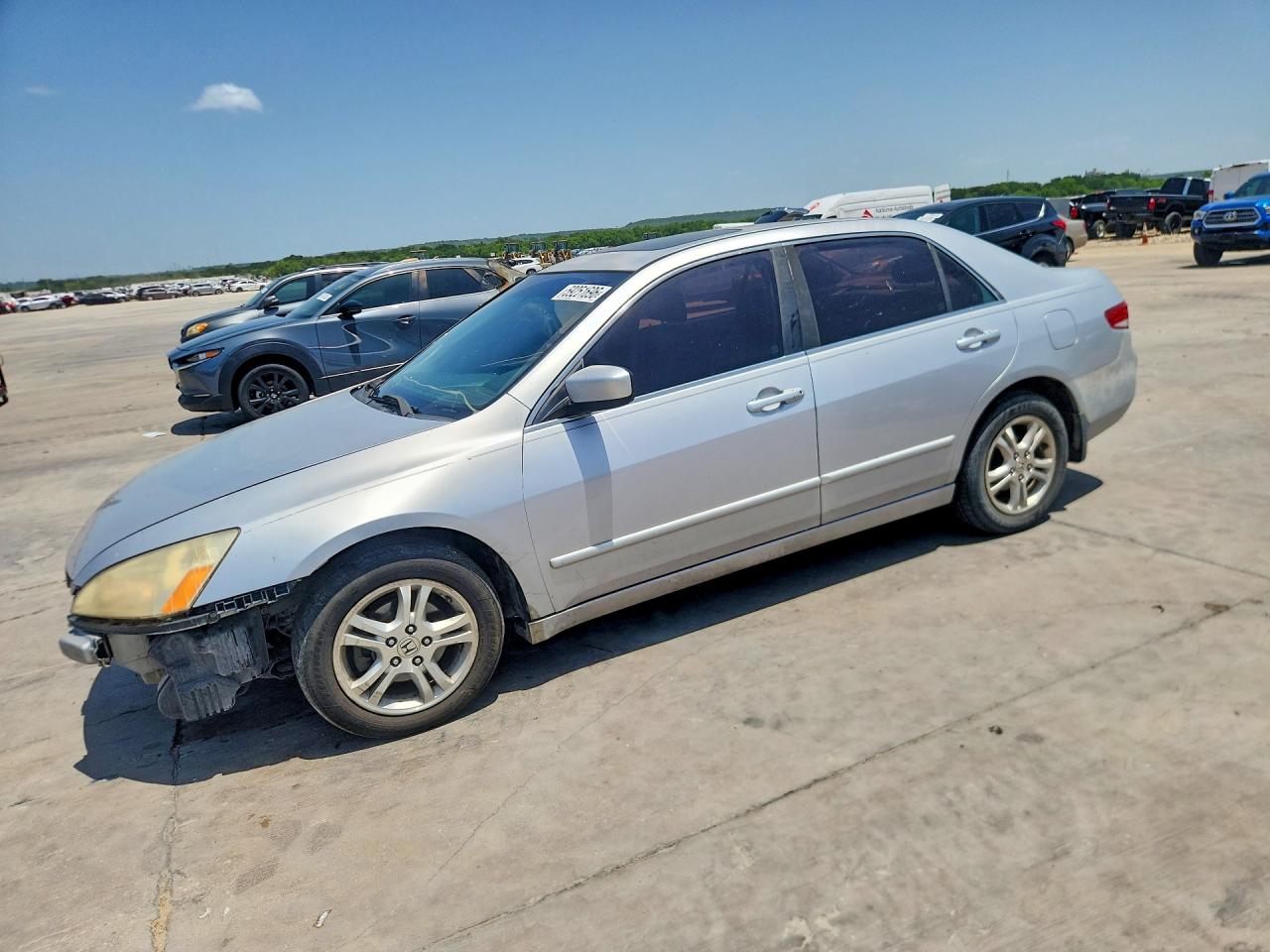 2003 Honda Accord Ex Silver vin: 1HGCM66573A072398